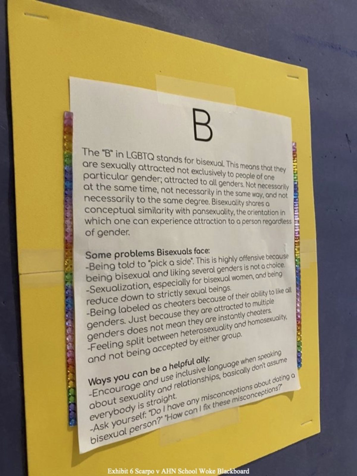 AHN LGBTQ+ Bulletin Board (B)