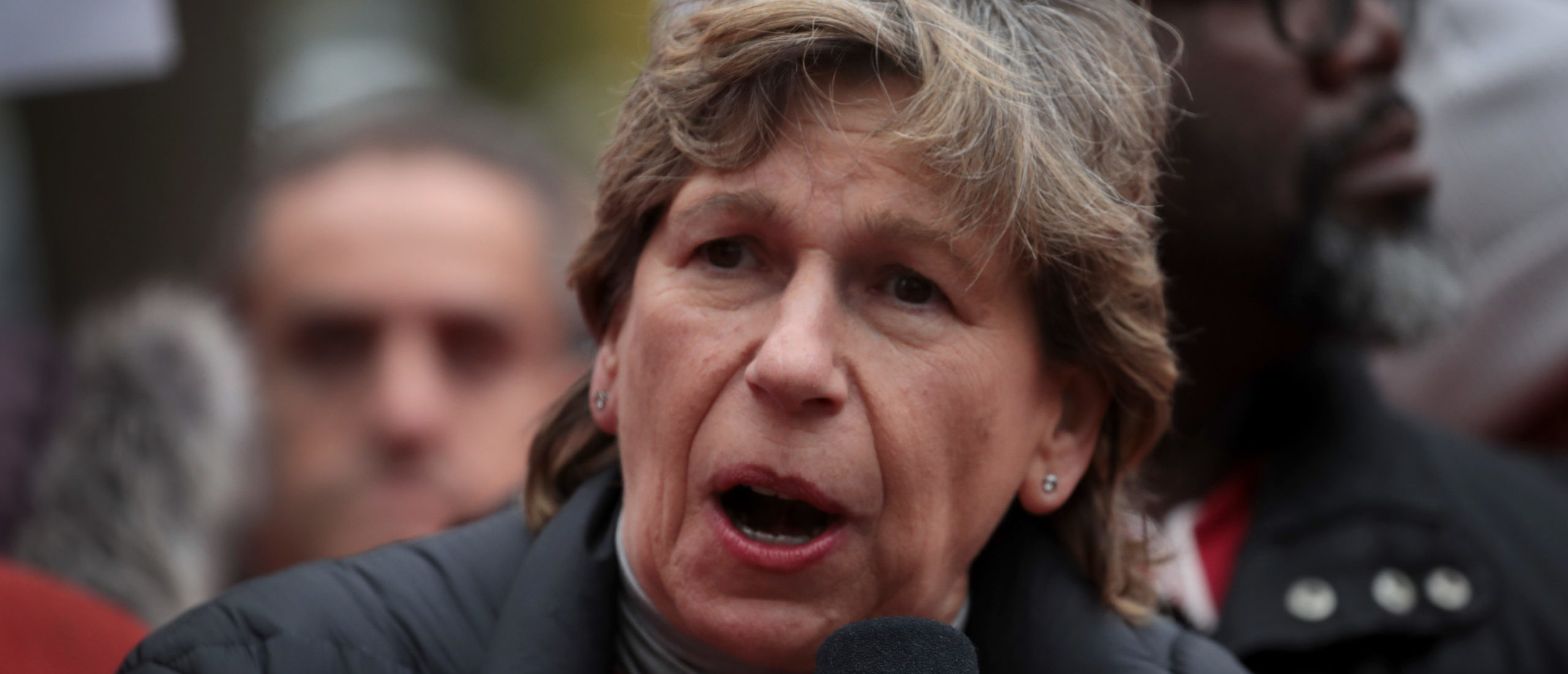 CHICAGO, ILLINOIS - OCTOBER 22: American Federation of Teachers (AFT) president Randi Weingarten visits with striking Chicago teachers at Oscar DePriest Elementary School on October 22, 2019 in Chicago, Illinois. About 25,000 Chicago school teachers went on strike last week after the Chicago Teachers Union (CTU) failed to reach a contract agreement with the city. With about 300,000 students, Chicago has the third largest public school system in the nation. (Photo by Scott Olson/Getty Images)