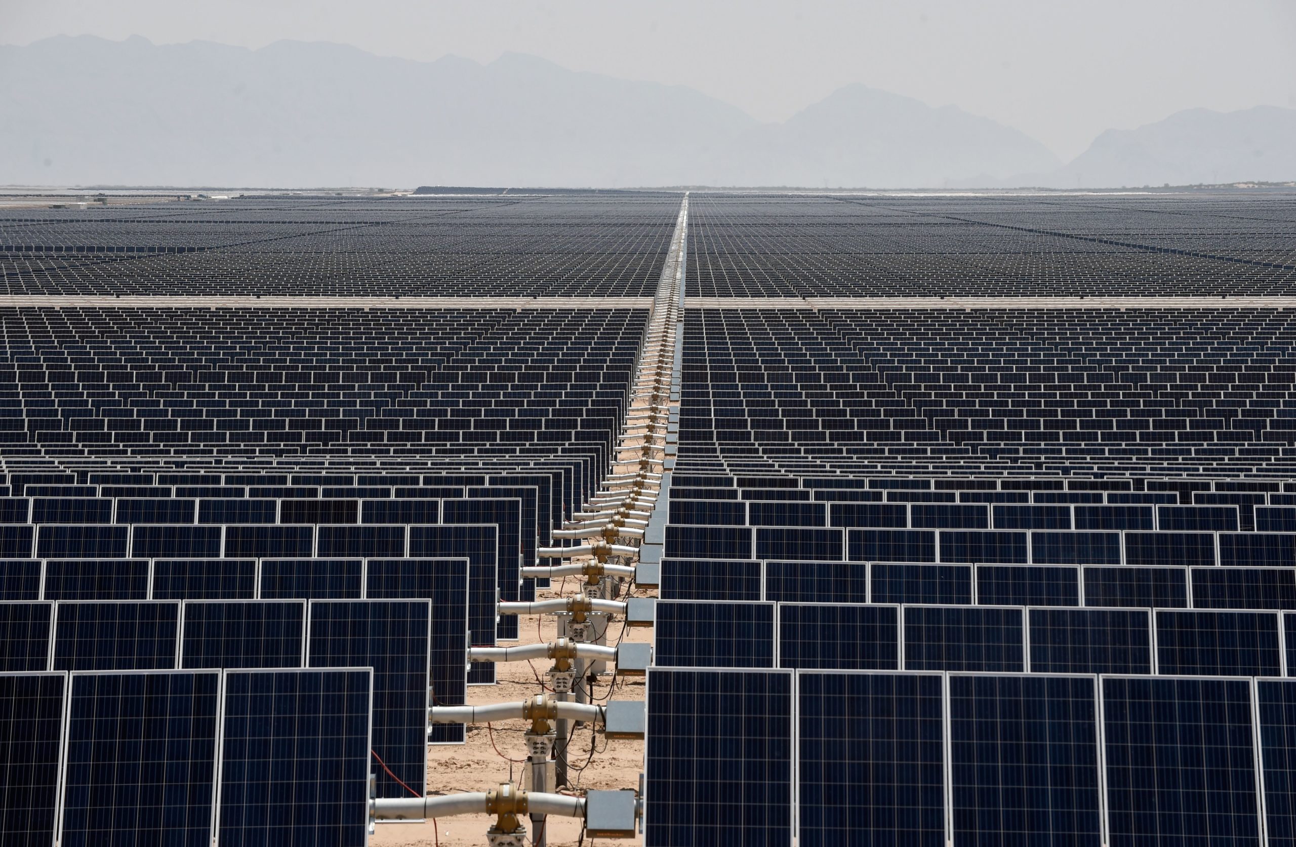 A solar power plant in Mexico is pictured in 2018. (Alfredo Estrella/AFP via Getty Images)