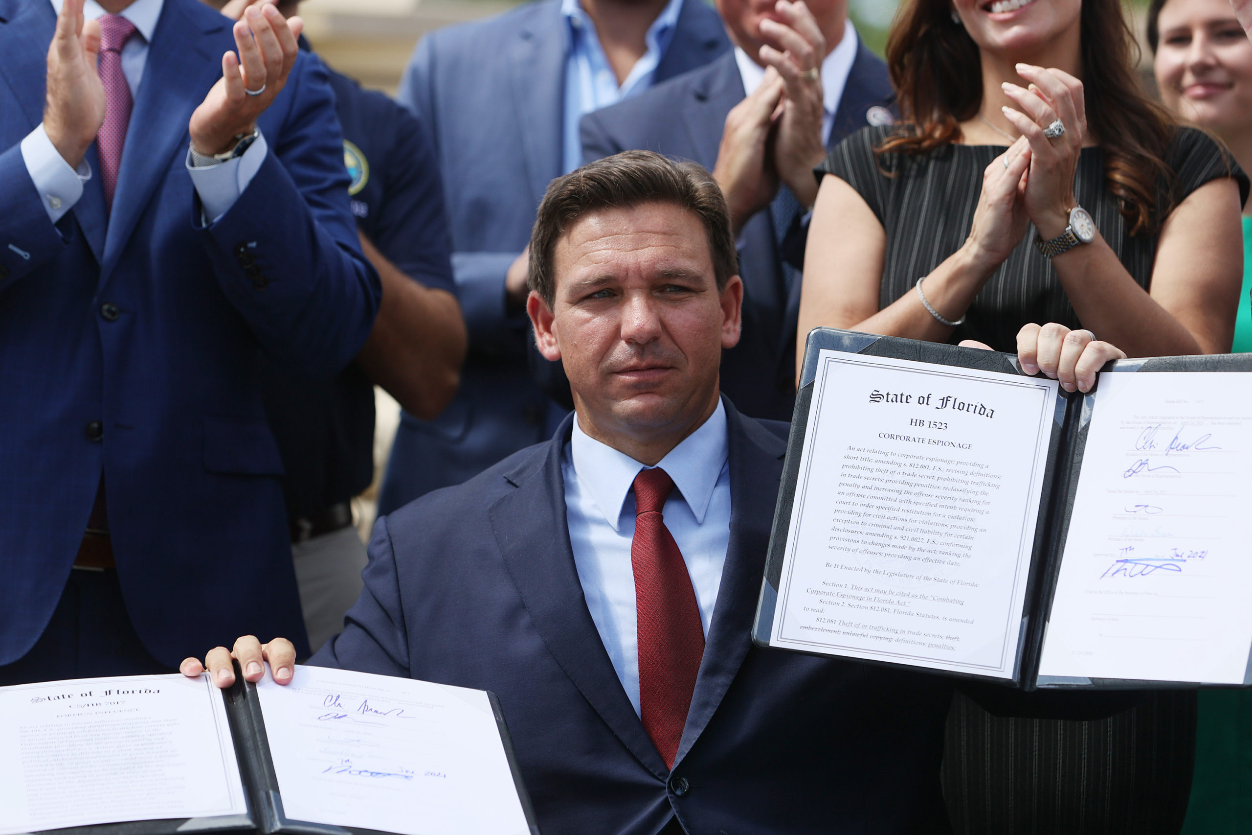 Florida Gov. Ron DeSantis in June. (Joe Raedle/Getty Images)