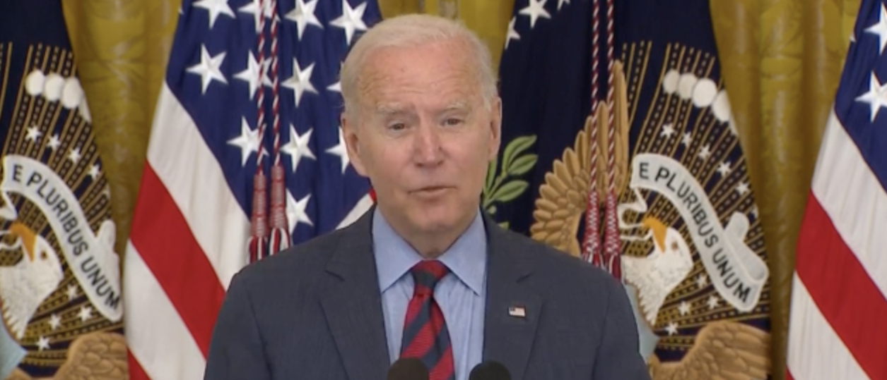 Pres. Joe Biden addressed the AG report that determined Gov. Andrew Cuomo sexually harassed multiple women. (Screenshot Grabien, President Biden Delivers Remarks On Progress Toward Fighting The COVID-19 Pandemic)