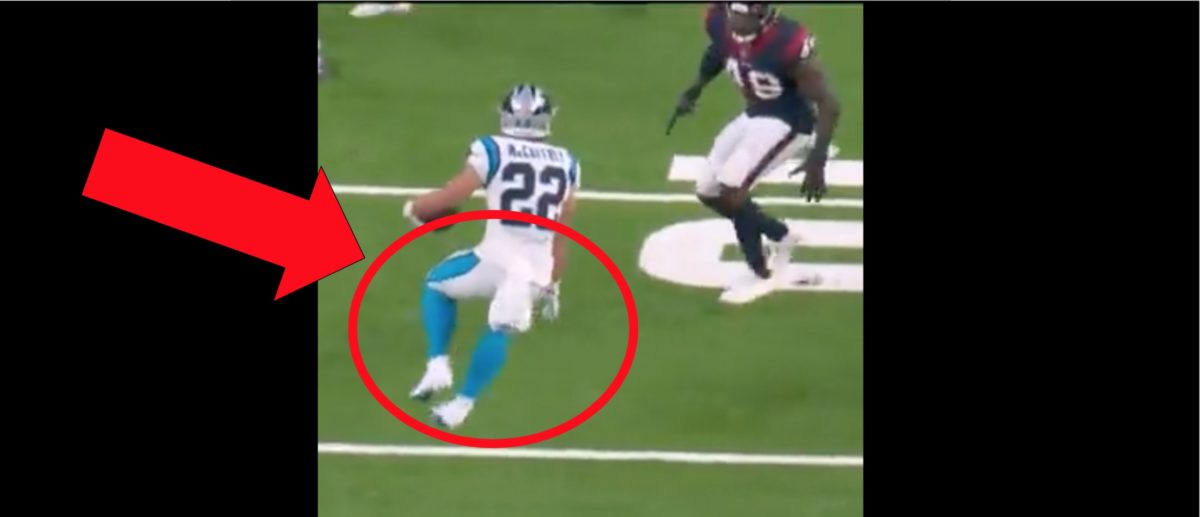 Christian Mccaffrey Suffers Scary Hamstring Injury Against The Texans The Daily Caller