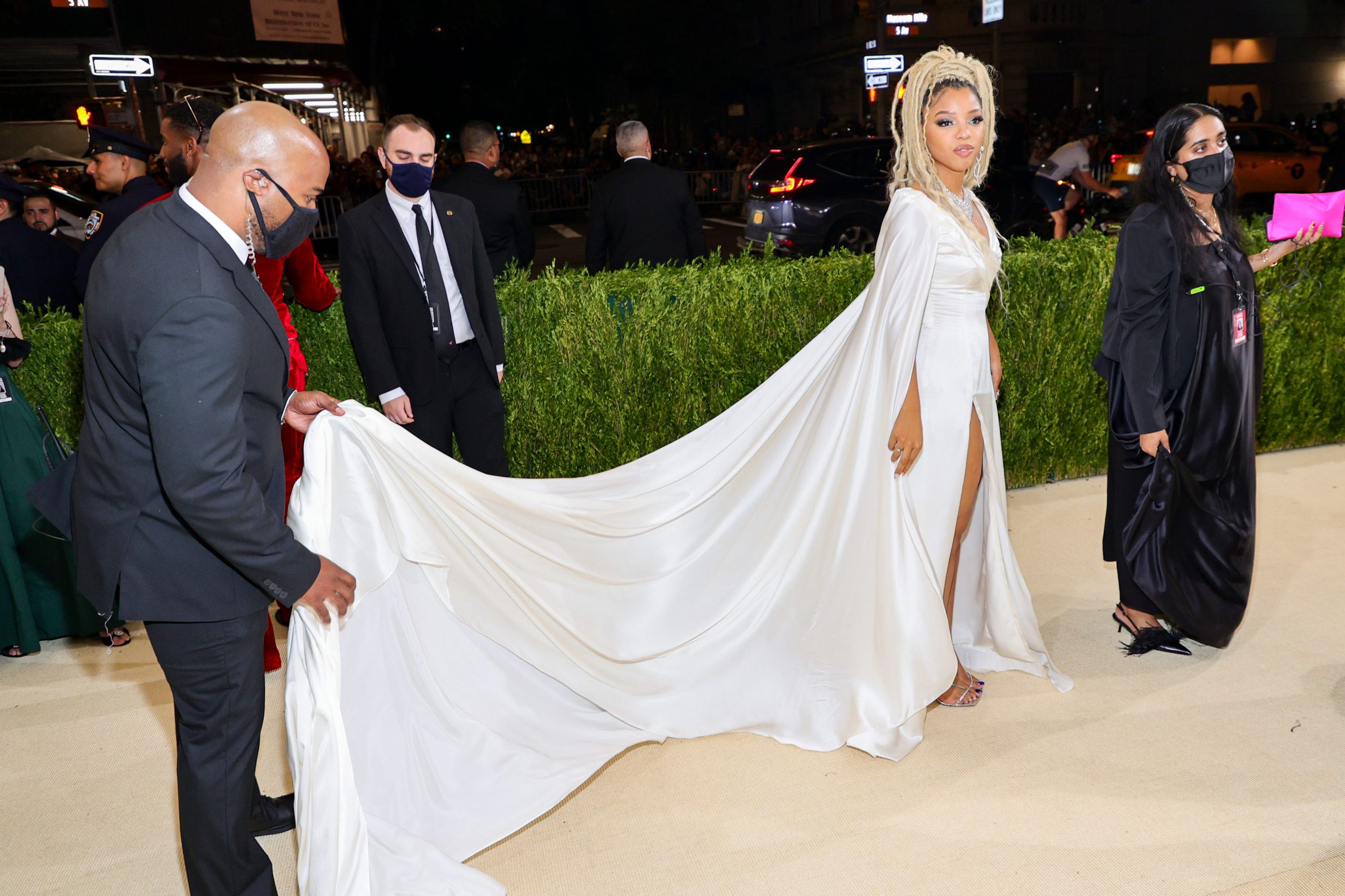 Chloe Bailey attends The 2021 Met Gala Celebrating In America: A Lexicon Of Fashion at Metropolitan Museum of Art on September 13, 2021 in New York City. (Photo by Theo Wargo/Getty Images)