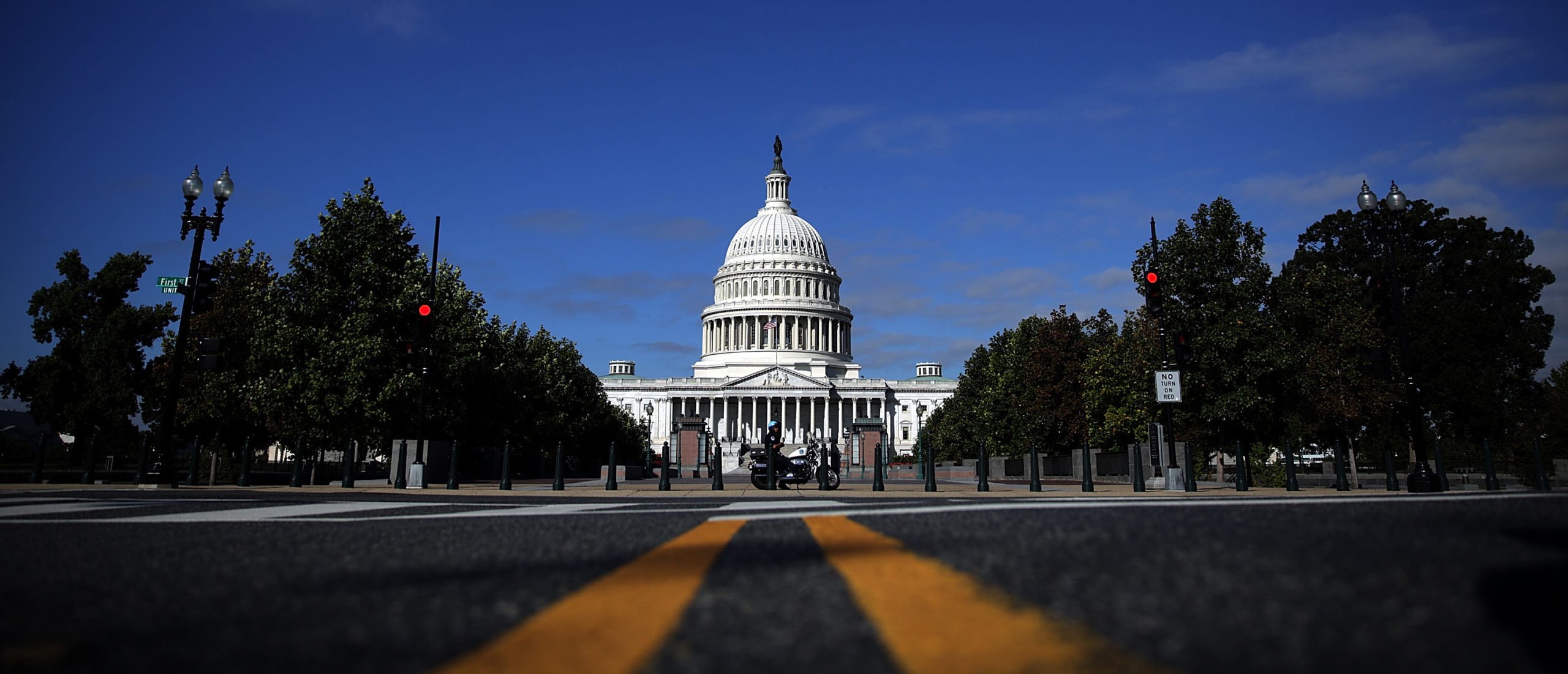 WASHINGTON, DC - SEPTEMBER 29: The United States Capitol building is seen as Congress remains gridlocked over legislation to continue funding the federal government September 29, 2013 in Washington, DC. The House of Representatives passed a continuing resolution with language to defund U.S. President Barack Obama's national health care plan yesterday, but Senate Majority Leader Harry Reid has indicated the U.S. Senate will not consider the legislation as passed by the House. (Photo by Win McNamee/Getty Images)