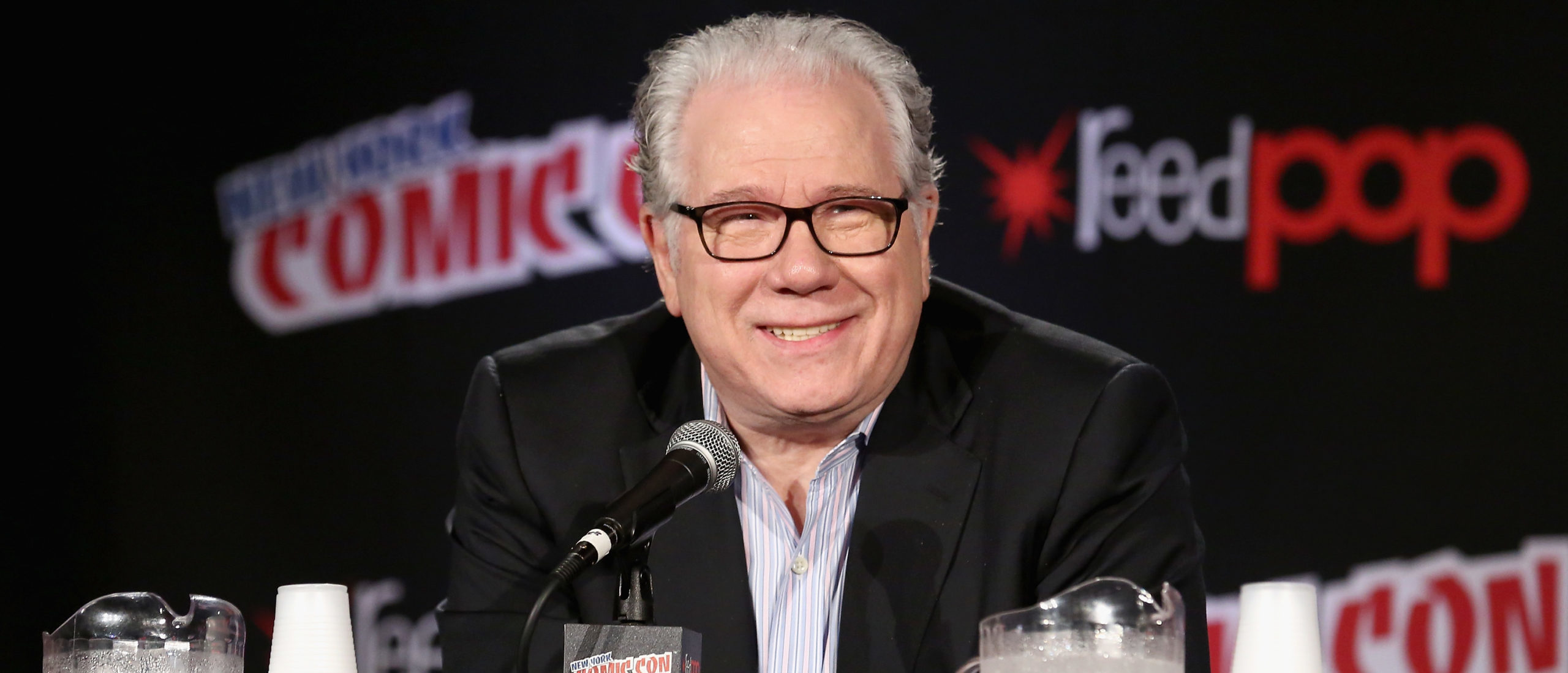 NEW YORK, NY - OCTOBER 09: Actor John Larroquette speaks at The Librarian - S2 First Look panel at the Jacob Javits Center on October 9, 2015 in New York, United States. 25749_001_090.JPG (Photo by Paul Zimmerman/Getty Images For Turner)