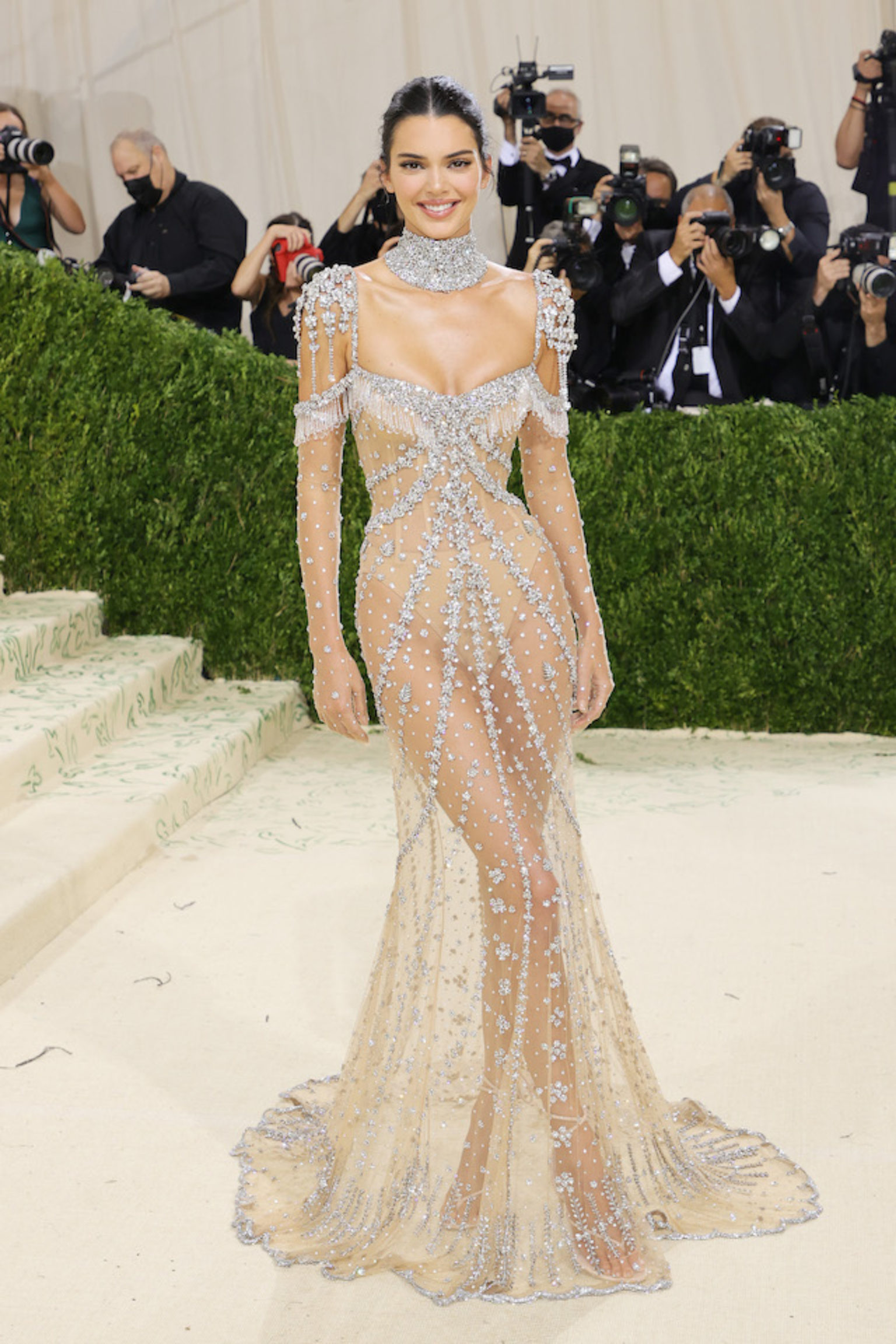 Kendall Jenner Channels ‘My Fair Lady’ At Met Gala In Nearly Nude