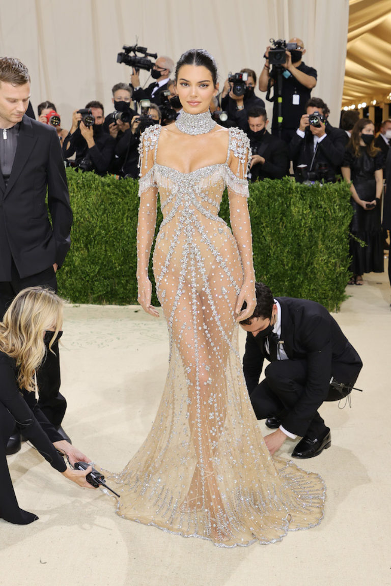 Kendall Jenner Channels ‘My Fair Lady’ At Met Gala In Nearly Nude ...