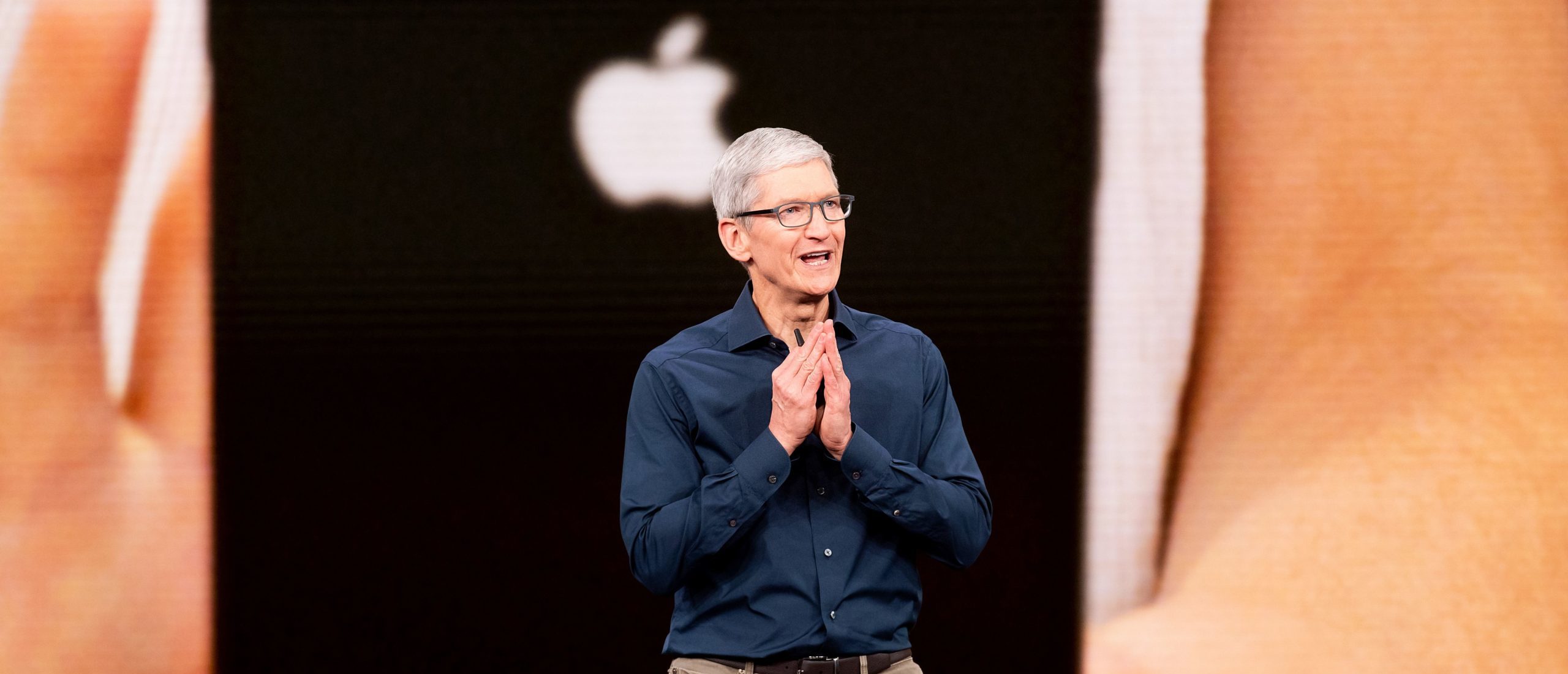 Apple CEO Tim Cook speaks during a product launch event on September 12, 2018, in Cupertino, California. (Photo by NOAH BERGER/AFP via Getty Images)