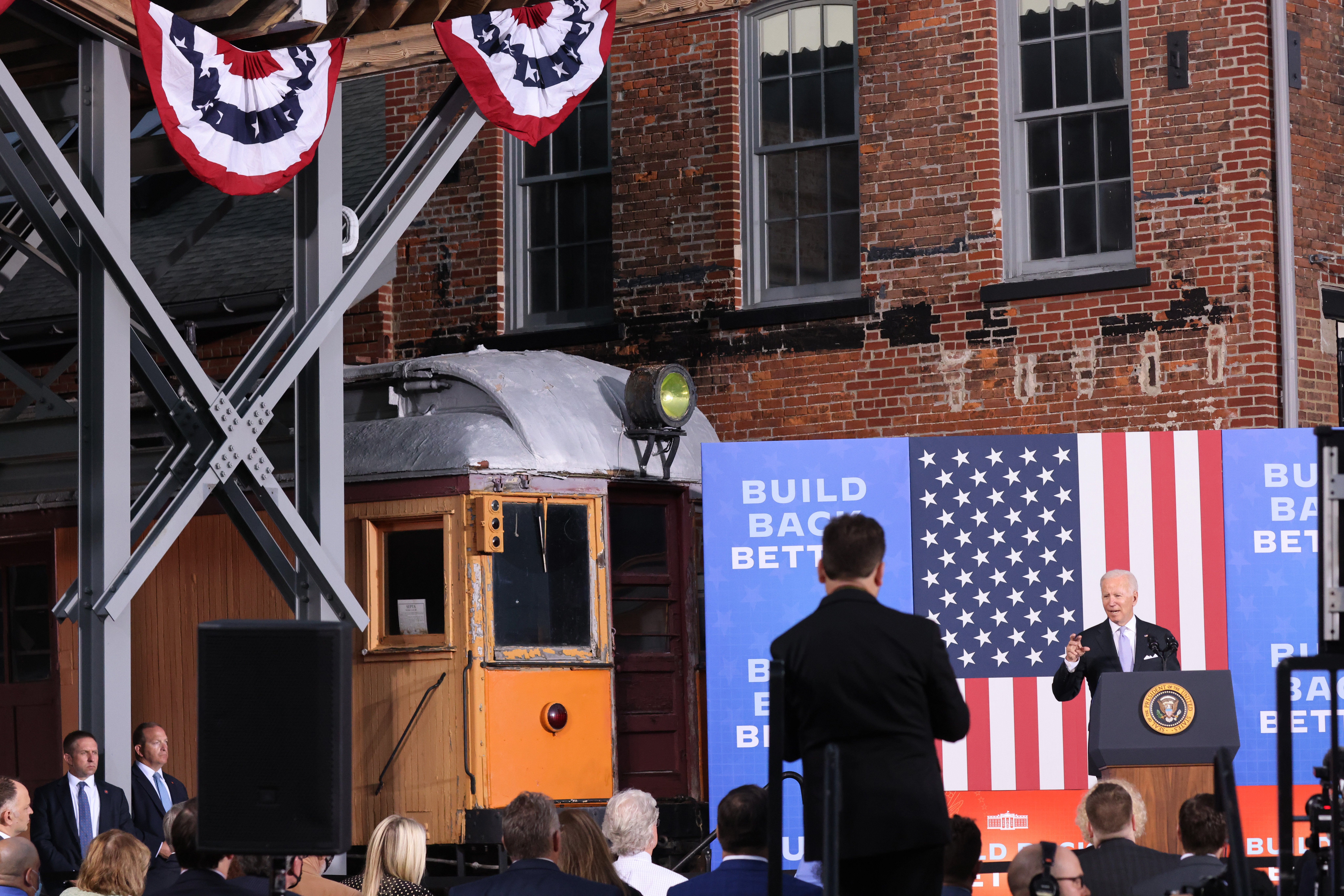 President Joe Biden speaks at an event on Oct. 20 in Scranton, Pennsylvania. (Spencer Platt/Getty Images)