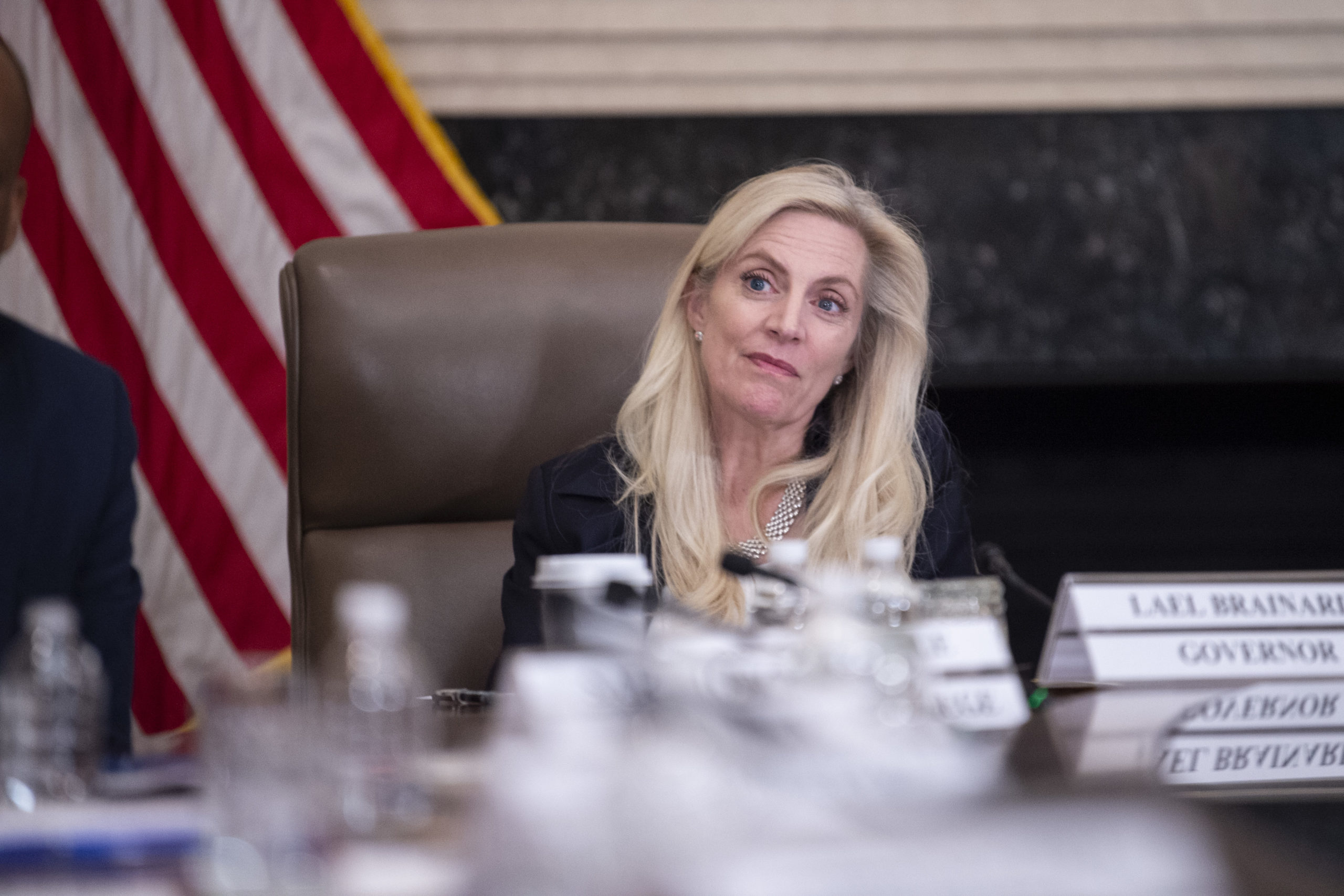 US Federal Reserve Governor Lael Brainard attends a "Fed Listens" event at the Federal Reserve headquarters in Washington, DC, on October 4, 2019. (Photo by Eric BARADAT / AFP) (Photo by ERIC BARADAT/AFP via Getty Images)