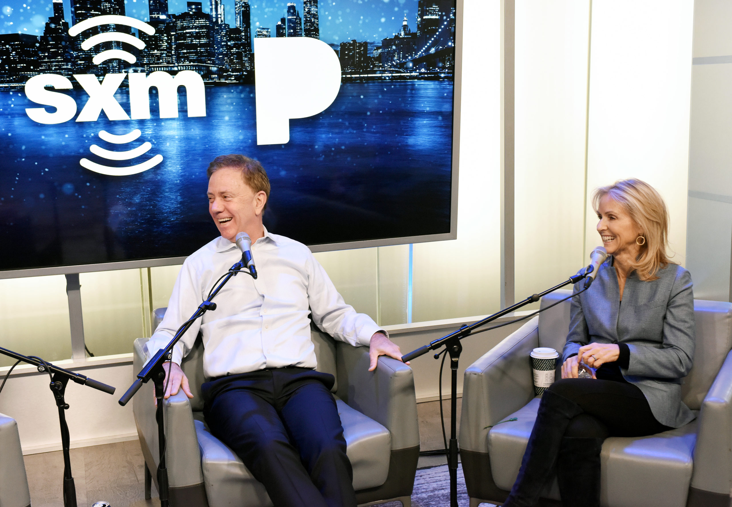 Connecticut Gov. Ned Lamont is interviewed on Dec. 20, 2019 in New York City. (Bonnie Biess/Getty Images for SiriusXM)