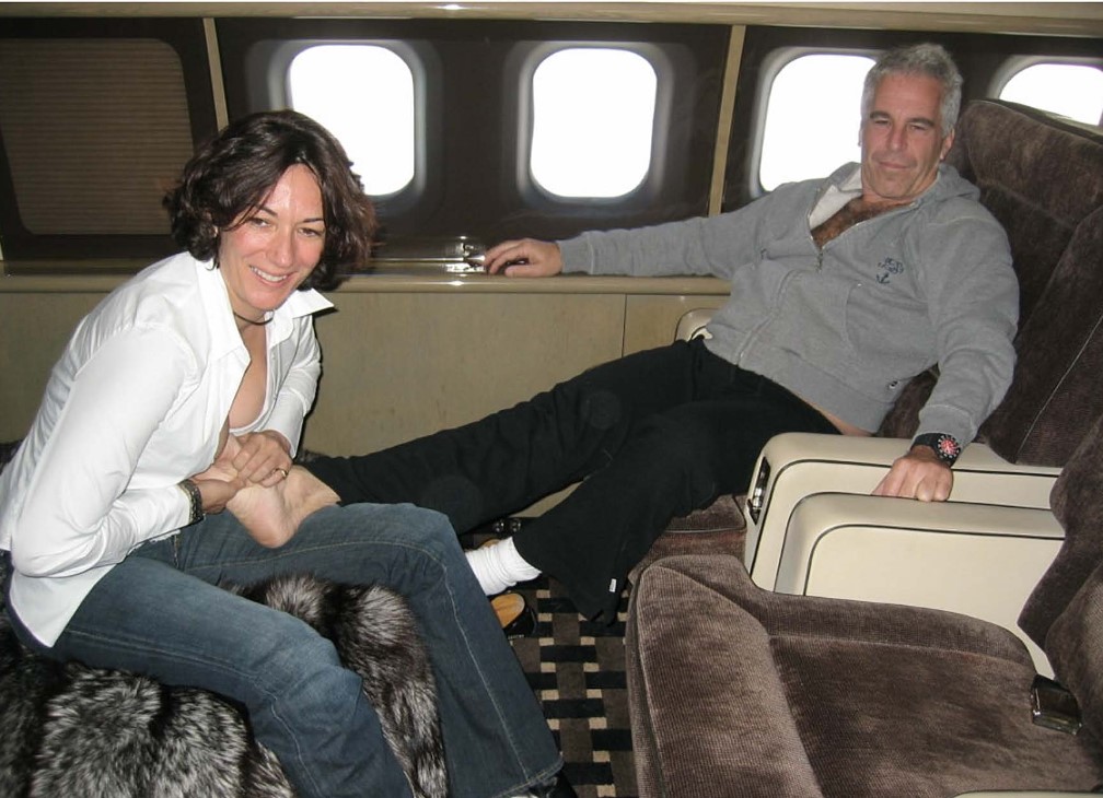 Ghislaine Maxwell is seen giving Jeffrey Epstein a foot massage [SDNY]