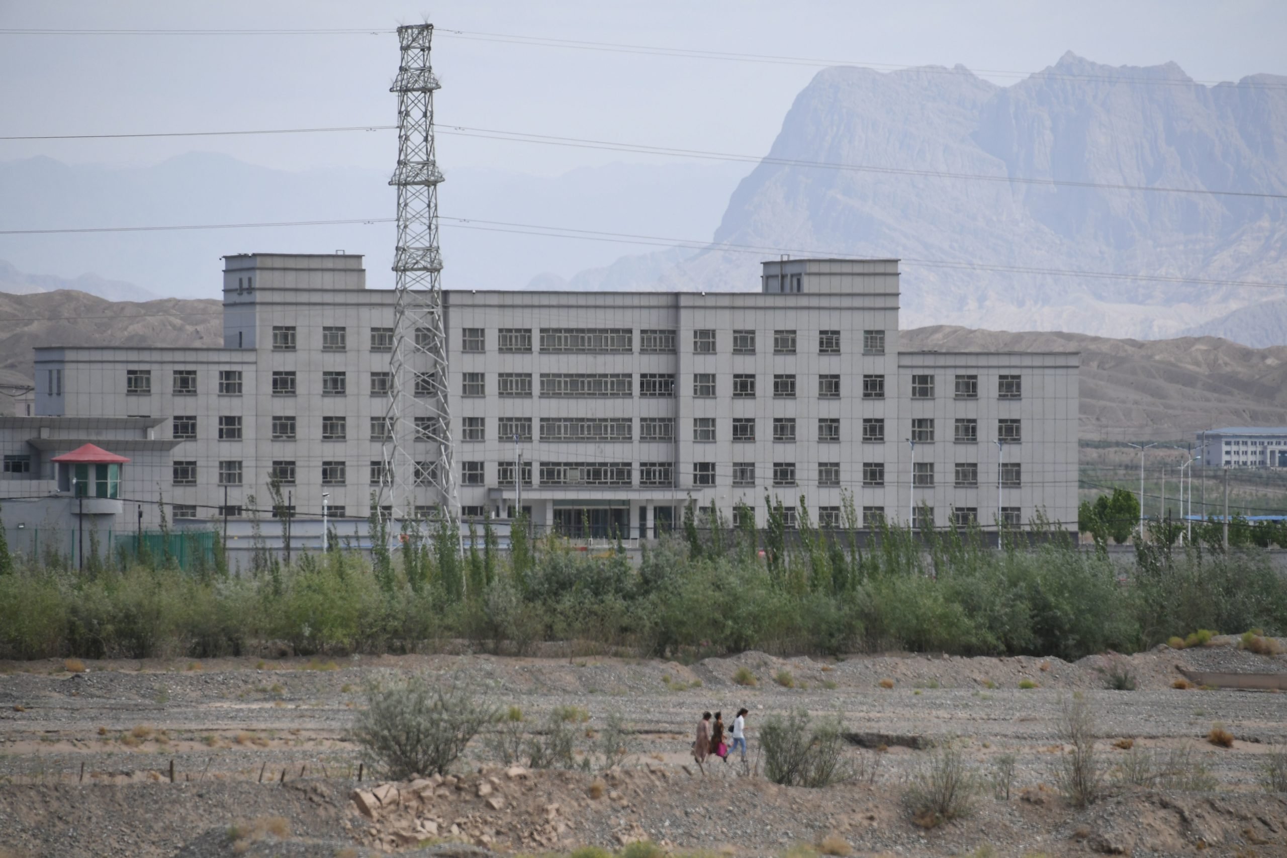 This photo taken on June 2, 2019 shows a facility believed to be a re-education camp where mostly Muslim ethnic minorities are detained, in the western Xinjiang region. (Greg Baker/AFP via Getty Images)