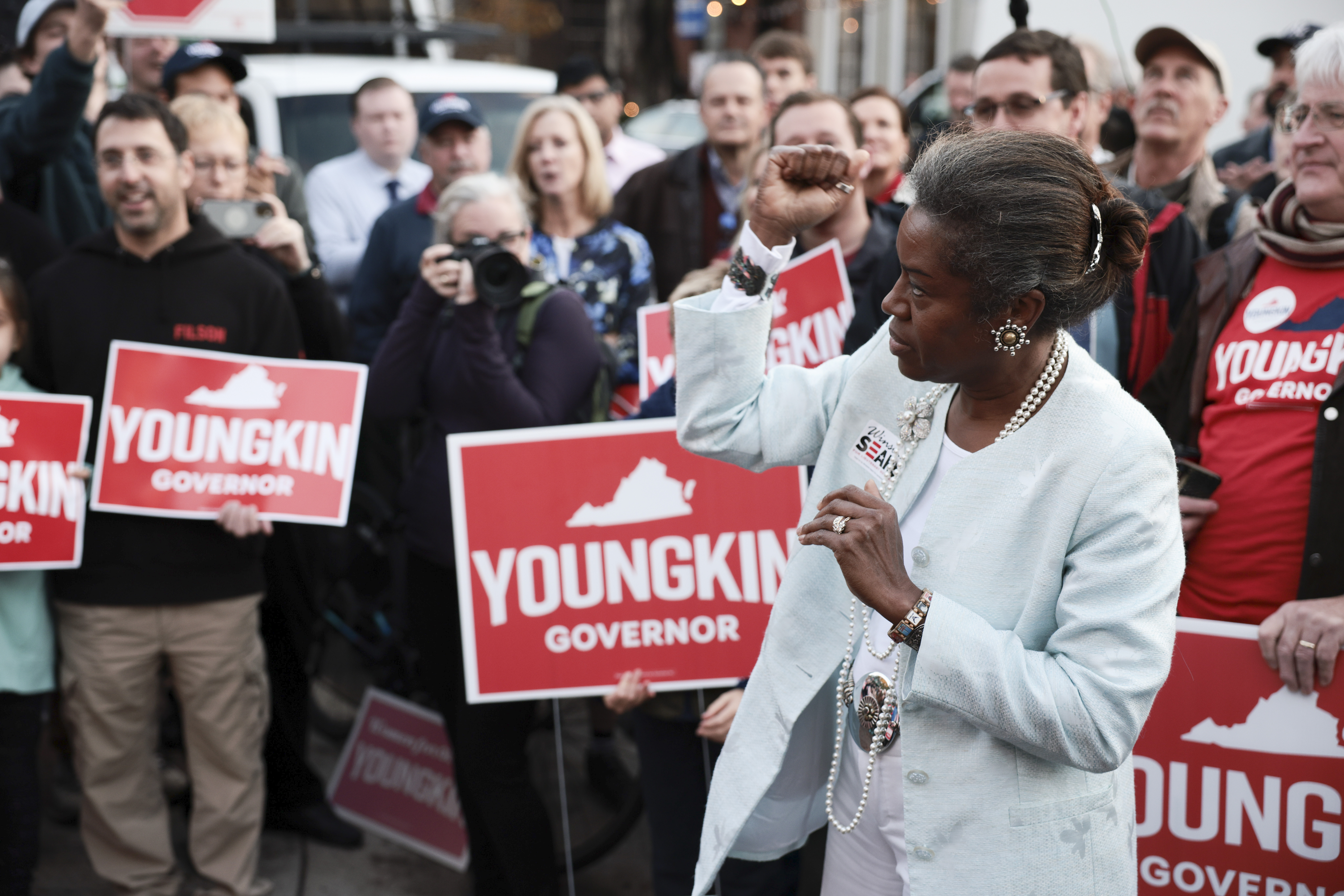 Glenn Youngkin Campaigns In Final Days Of Virginia Gubernatorial Election