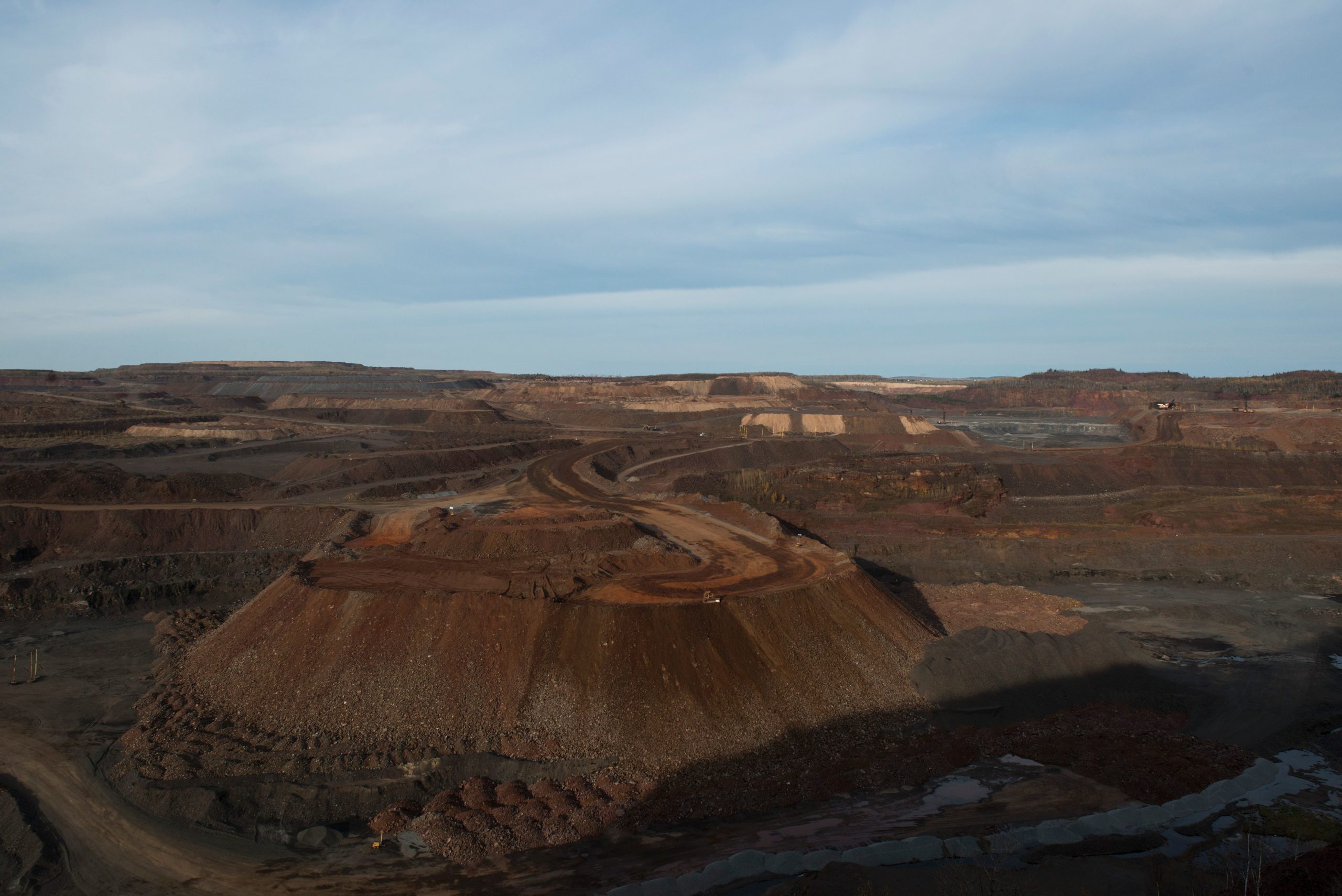 A view of the Hull-Rust Mahoning open pit iron mine in Hibbing, Minnesota in 2016. (Stephen Maturen/AFP via Getty Images)