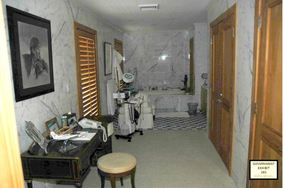 A marble-walled room in the home of Jeffrey Epstein [SDNY]