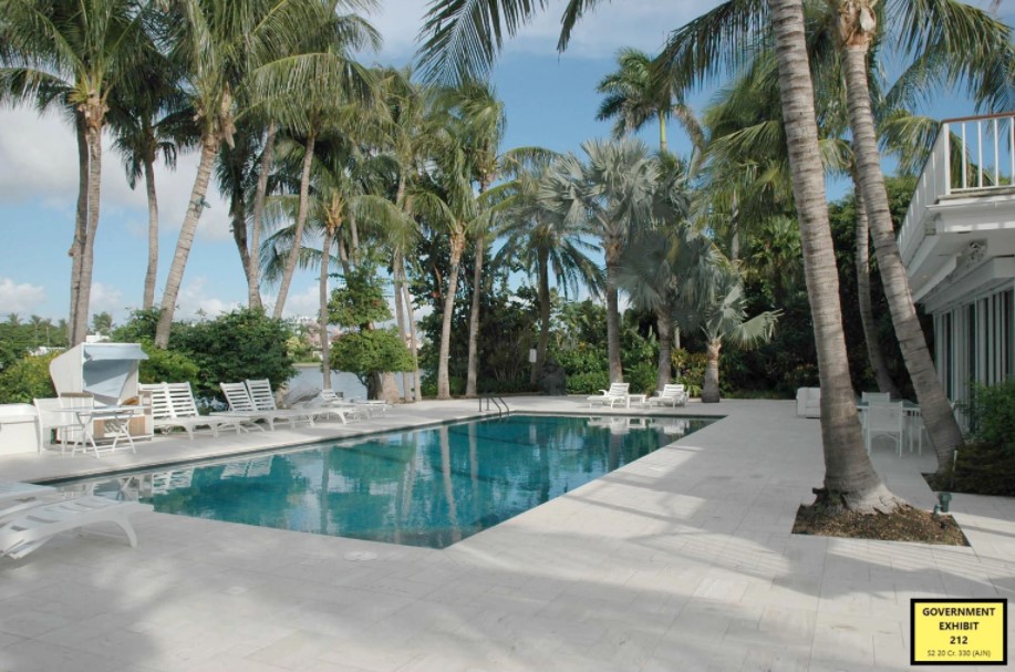 Pool at the home of Jeffrey Epstein [SDNY[