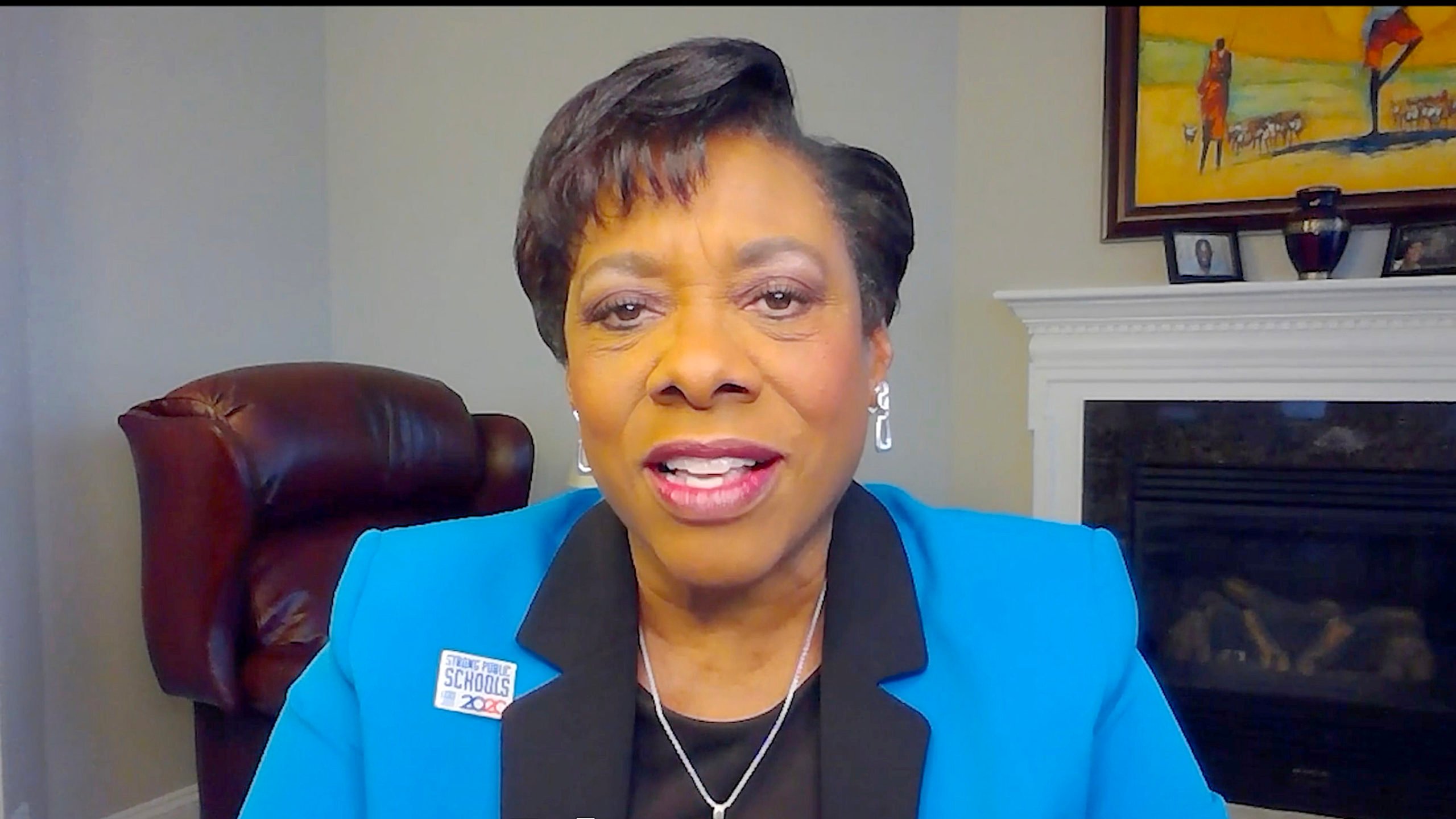In this screengrab Becky Pringle participates in Supercharge: Women All In, a virtual day of action hosted by Supermajority, on September 26, 2020 in United States. (Photo by Getty Images/Getty Images for Supermajority)