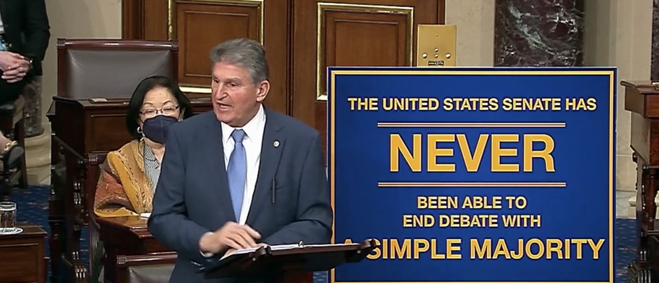 Manchin Reaffirms Support For The Filibuster As Senate Sets To Vote On Abolishing It