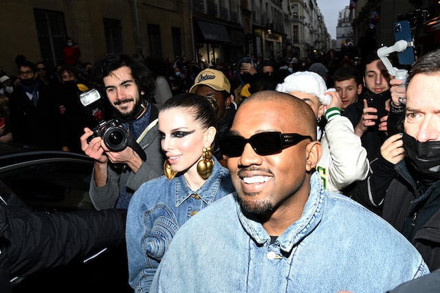Kanye West/Julia Fox (Photo by Pascal Le Segretain/Getty Images)