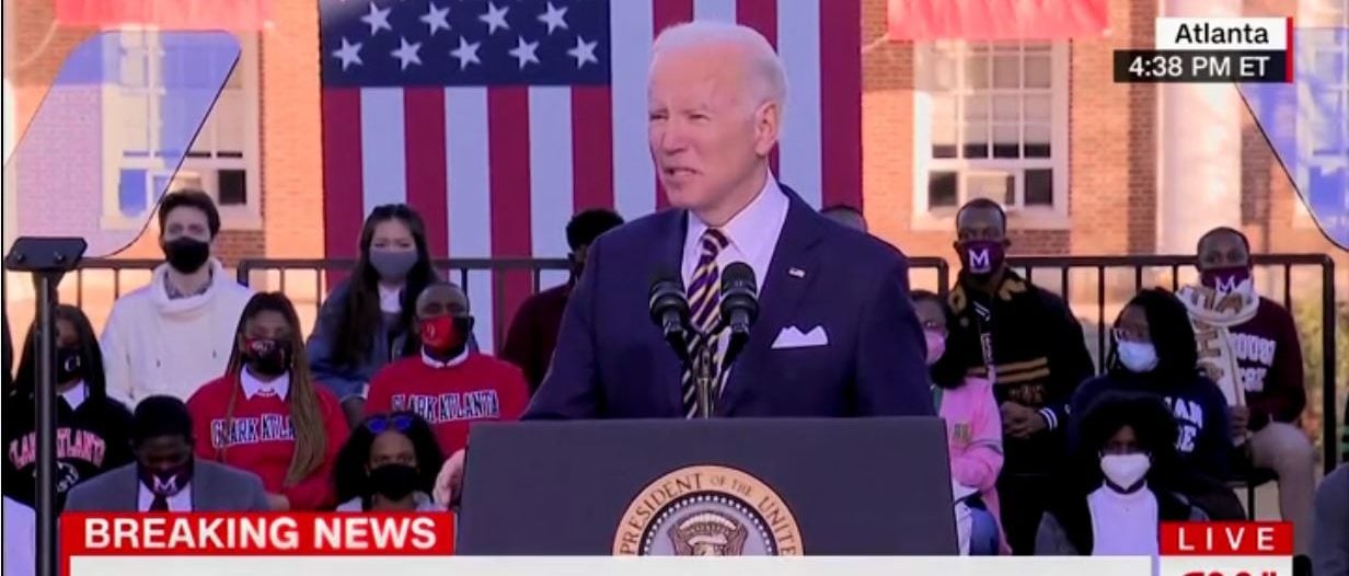 Biden Attacks Senators Who Oppose Elections Bills By Comparing Them To Segregationists thumbnail
