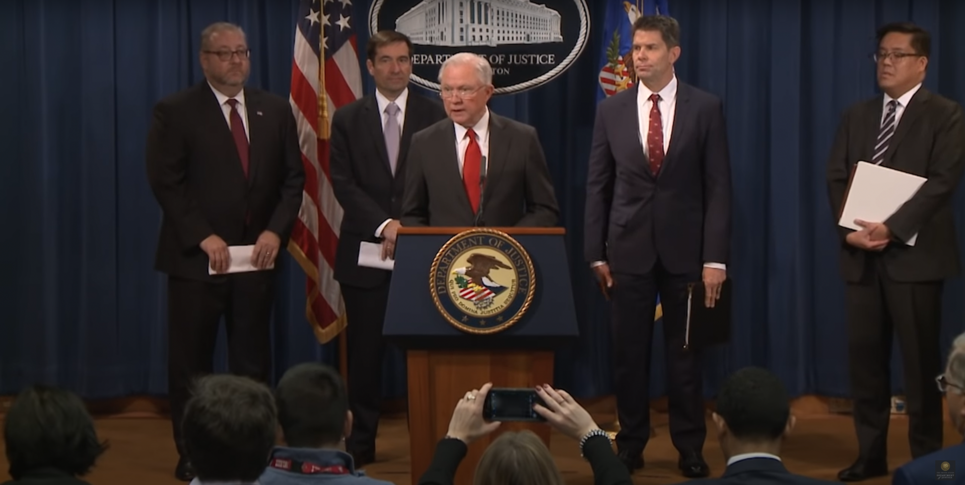 Jeff Sessions launches the China Initiative in 2018.
