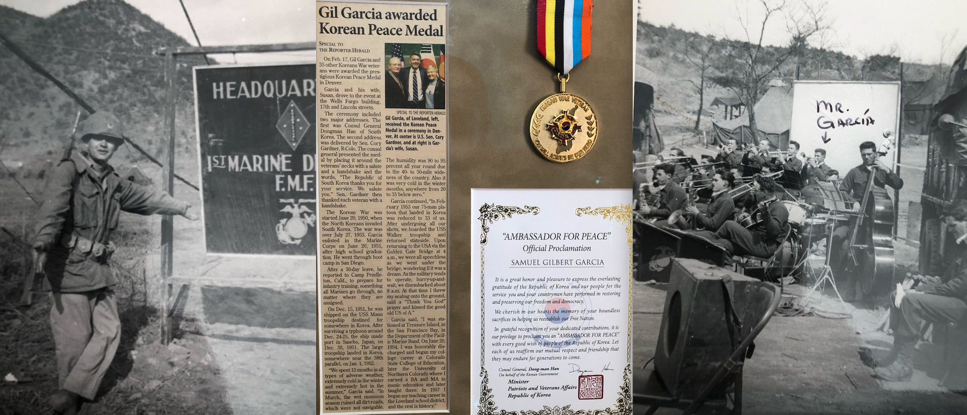 Sgt. Samuel Gilbert Garcia served in the 1st Marine Division during the Korean War. [Photo courtesy of Sgt. Gil Garcia]