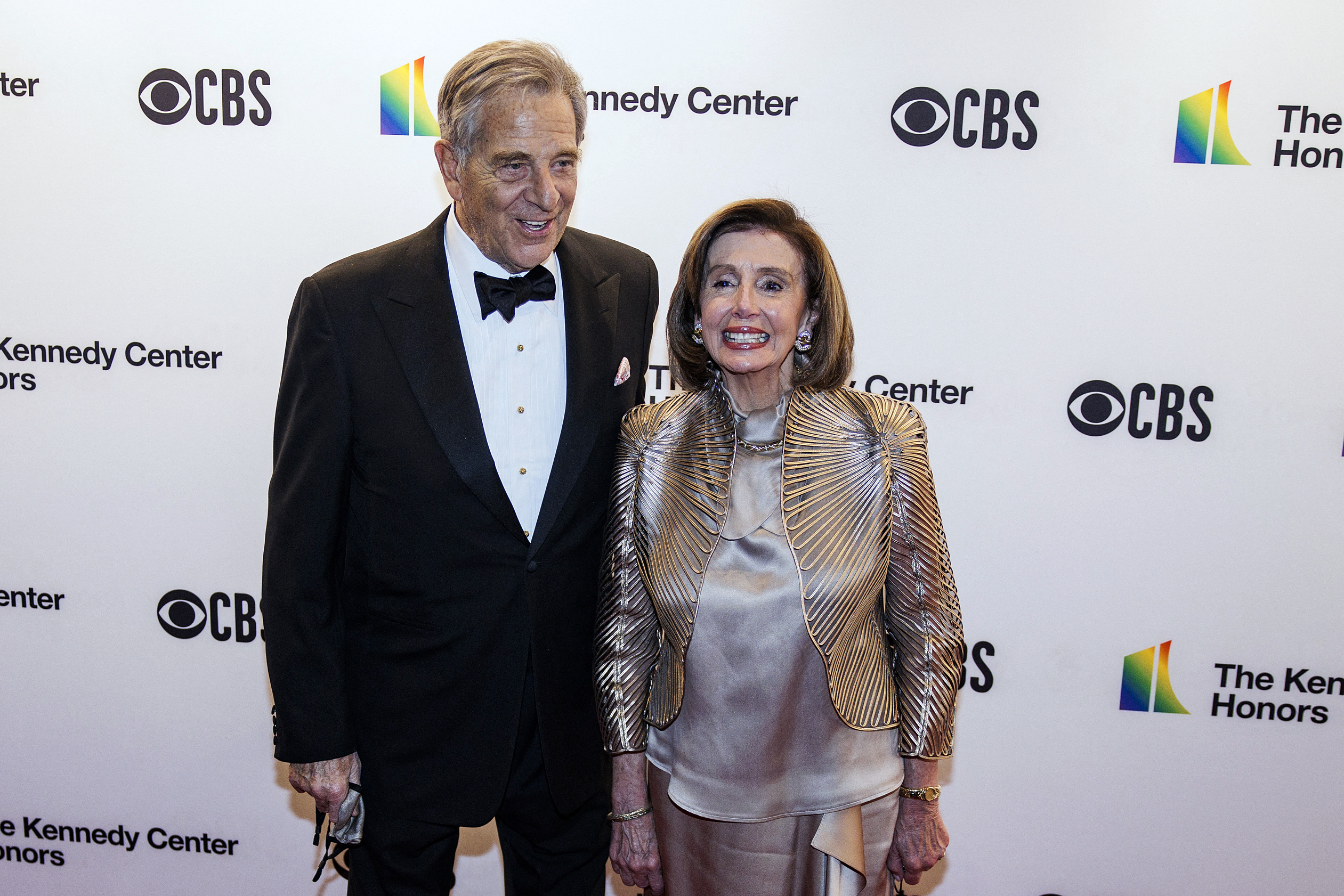 Speaker of the House Nancy Pelosi and husband Paul Pelosi attend the 44th Kennedy Center Honors at the Kennedy Center in Washington, D.C., on Dec. 5. (Samuel Corum/AFP via Getty Images)