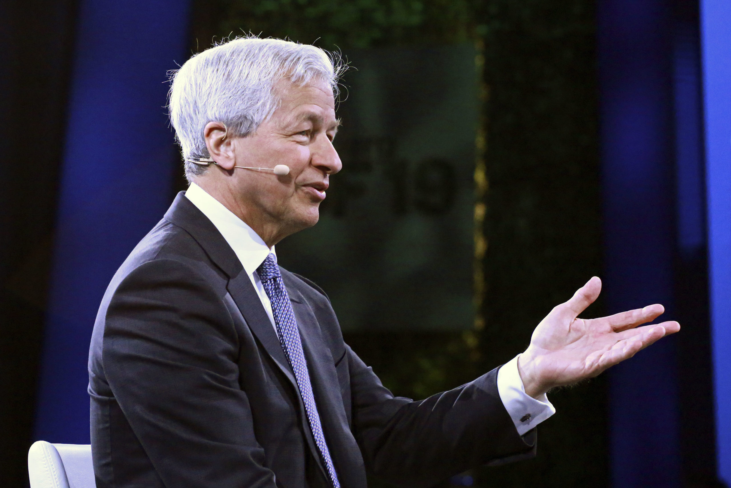 CEO of JP Morgan Chase & Co, speaks during the Bloomberg Global Business Forum in New York on September 25, 2019. (Photo by KENA BETANCUR/Afp/AFP via Getty Images)