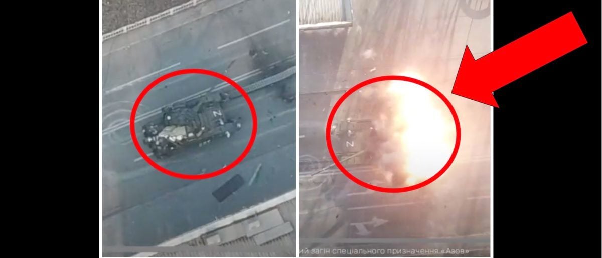 Russian Tank Reportedly Destroyed In Insane Viral Video