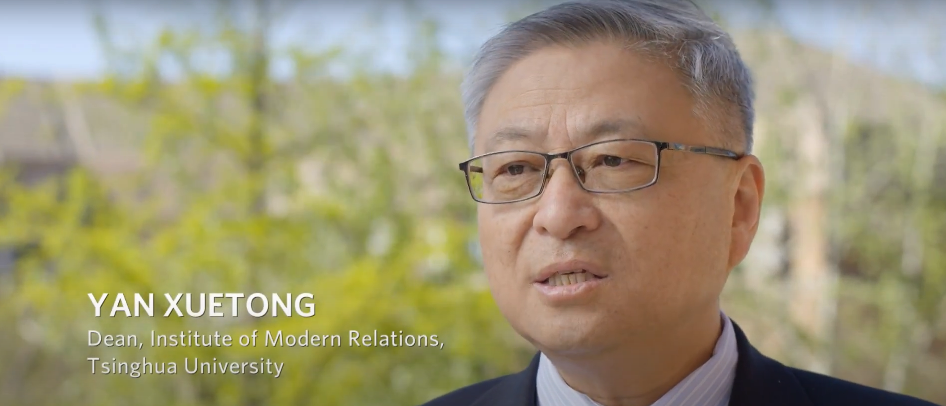 Yan Xuetong is one of the original experts at Carnegie-Tsinghua and is also a member of the CCP, although his Carnegie profile neglects to mention this association.[YouTube/Screenshot/Carnegie-TsinghuaCenter]