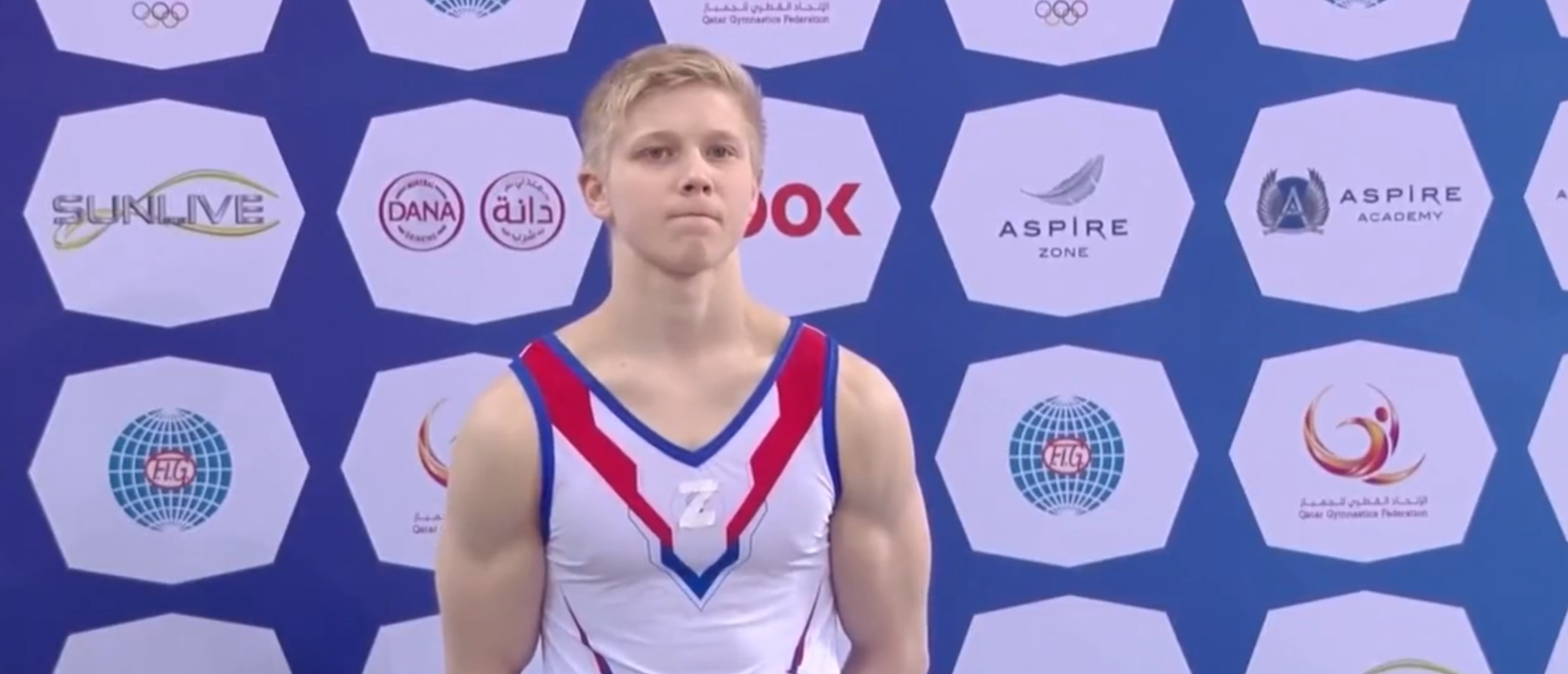 Gymnast From Russia Gives A Metaphorical Middle Finger To His Ukrainian Competitor After Losing