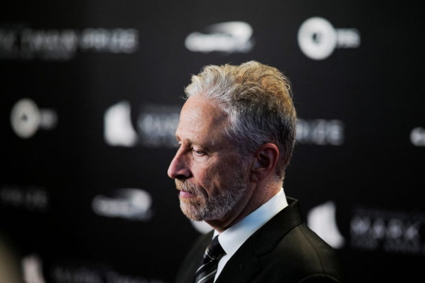 Comedian and talk show host Jon Stewart arrives on the red carpet before receiving the Mark Twain Prize For American Humor, at The Kennedy Center in Washington, U.S., April 24 2022.  REUTERS/Cheriss May