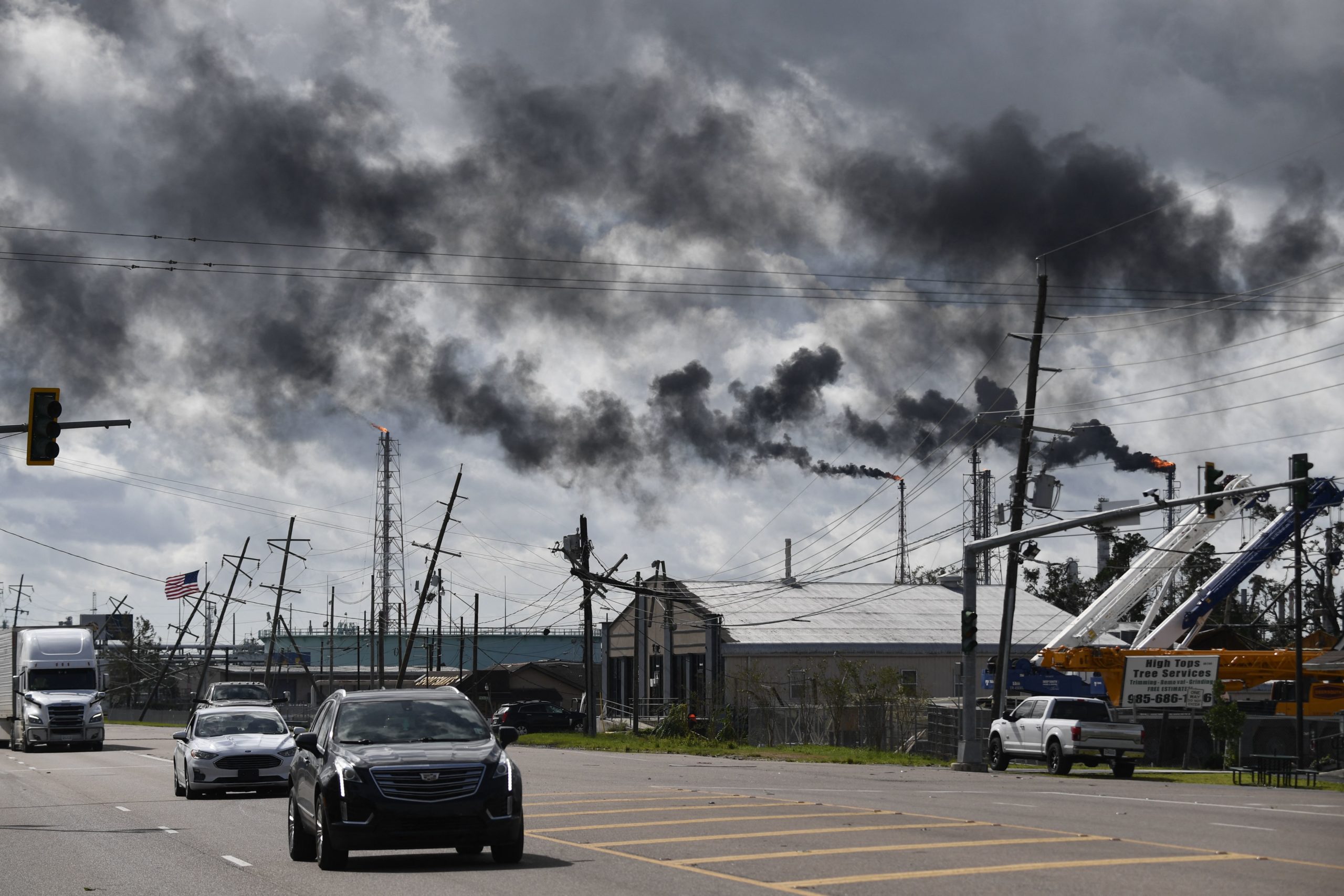 A power plant is pictured in Norco, Louisiana, on Aug. 30, 2021. (Patrick T. Fallon/AFP via Getty Images)