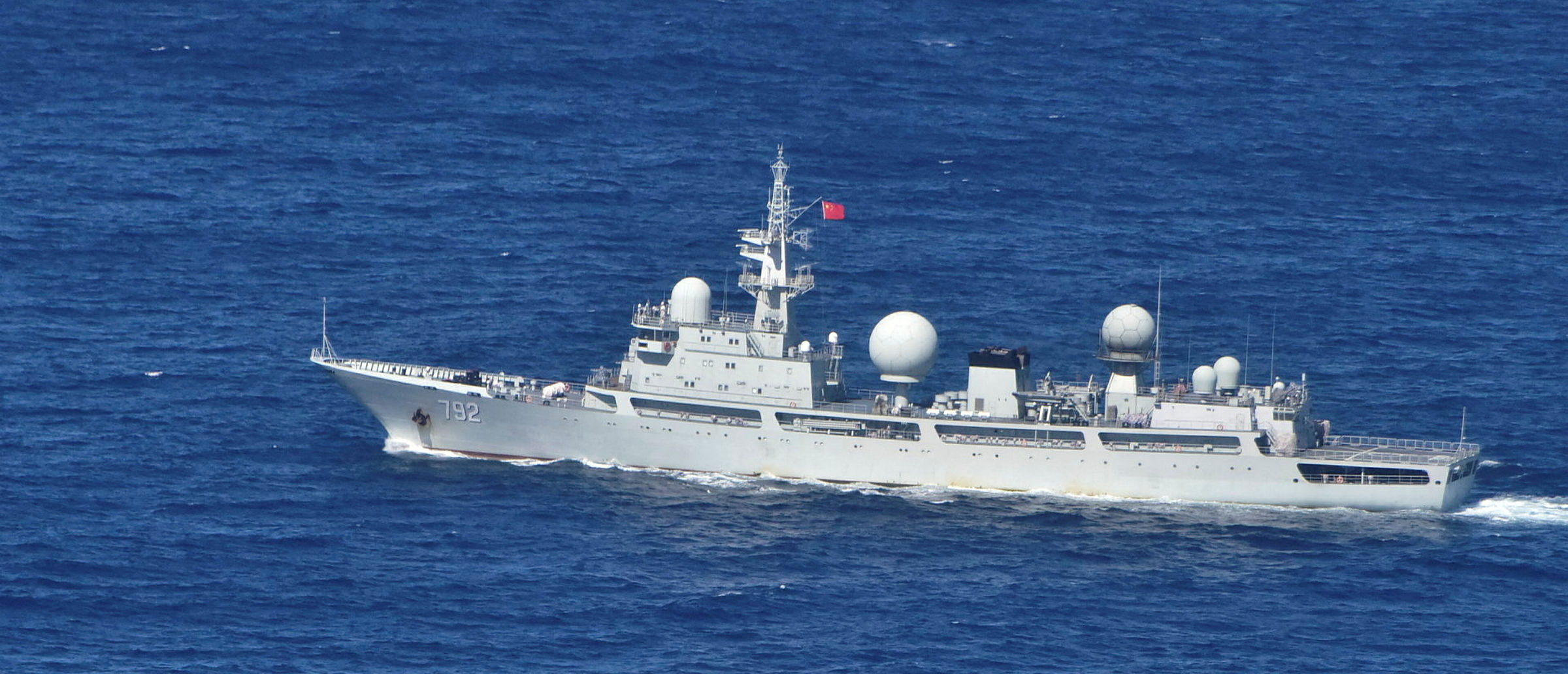 The People's Liberation Army-Navy's (PLA-N) Intelligence Collection Vessel Haiwangxing is pictured operating near the coast of Australia in this handout image released May 13, 2022. (Australian Department of Defense/Handout via REUTERS)