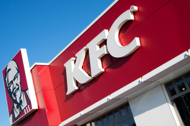 A KFC sign.[Shutterstock/Bjoern Wylezich]
