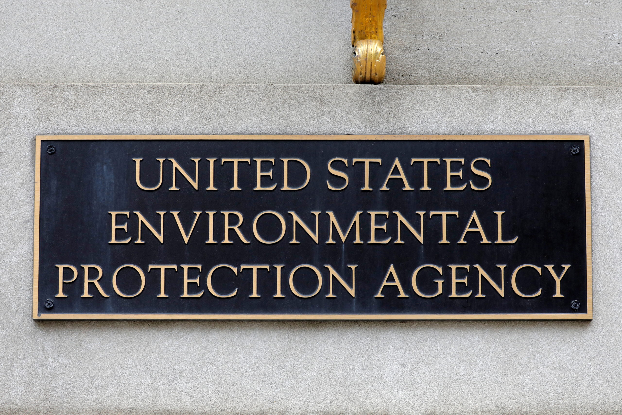 FILE PHOTO: Signage is seen at the headquarters of the United States Environmental Protection Agency (EPA) in Washington, D.C., U.S., May 10, 2021. REUTERS/Andrew Kelly