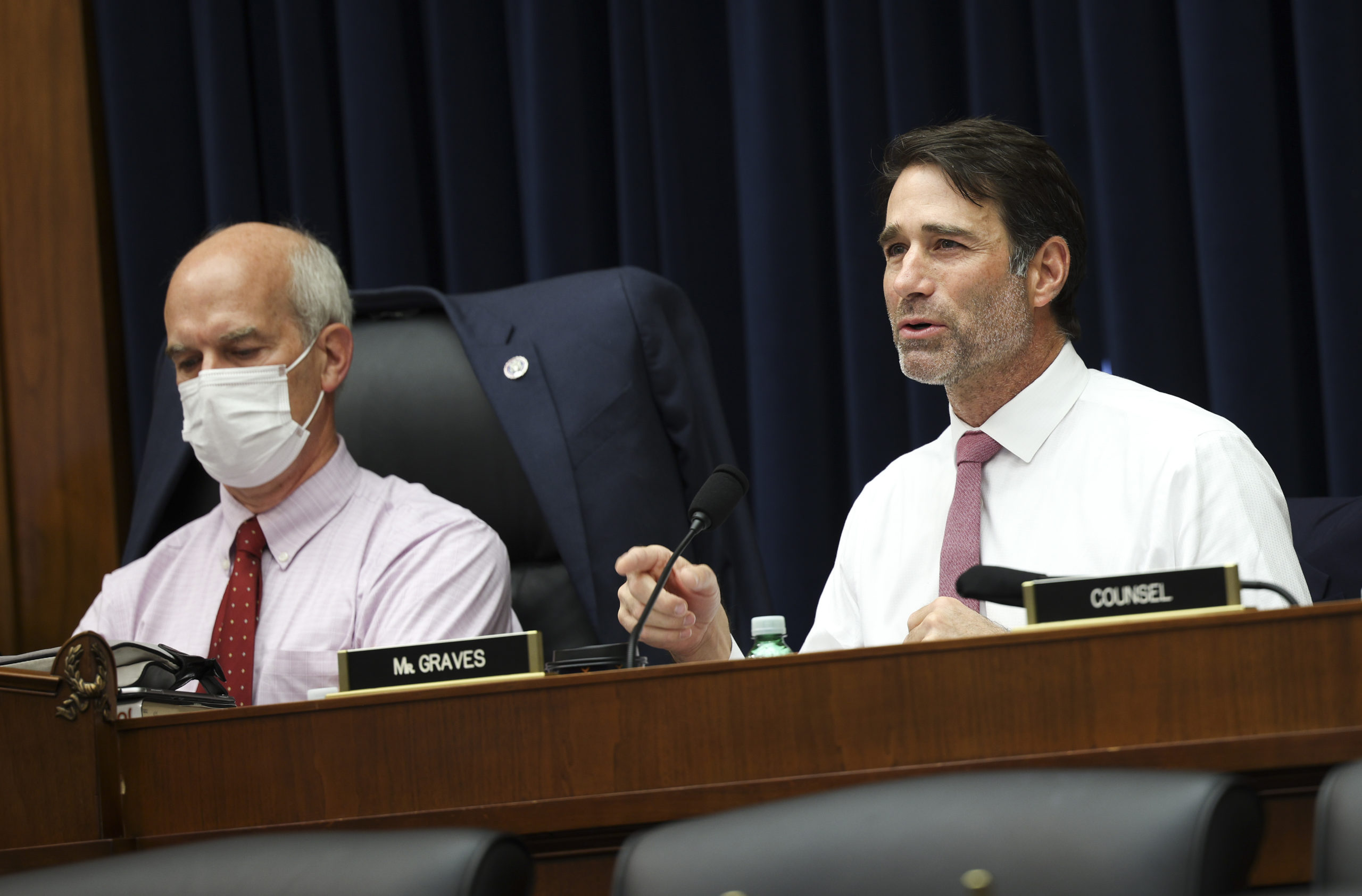 Republican Rep. Garret Graves participates in a House hearing on Sept. 23, 2021 in Washington, D.C. (Kevin Dietsch/Getty Images)