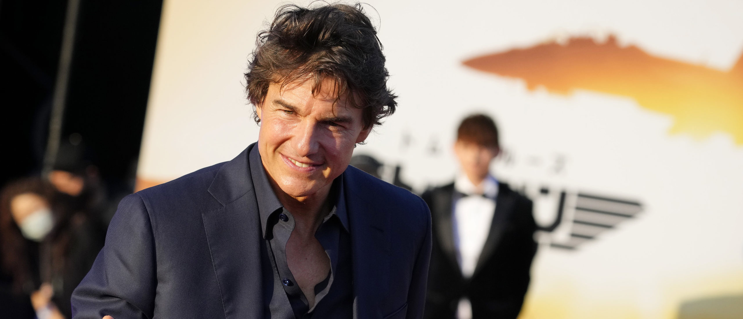 Actor Tom Cruise attends the red carpet for the Japan Premiere of "Top Gun: Maverick" at Osanbashi Yokohama on May 24, 2022 in Yokohama, Kanagawa, Japan.