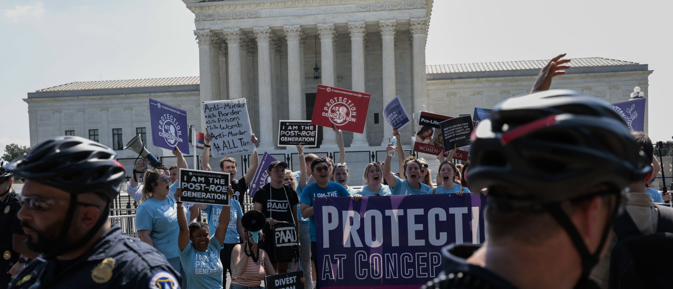 Protestors Rally To Create A "Blockade" Around U.S. Supreme Court