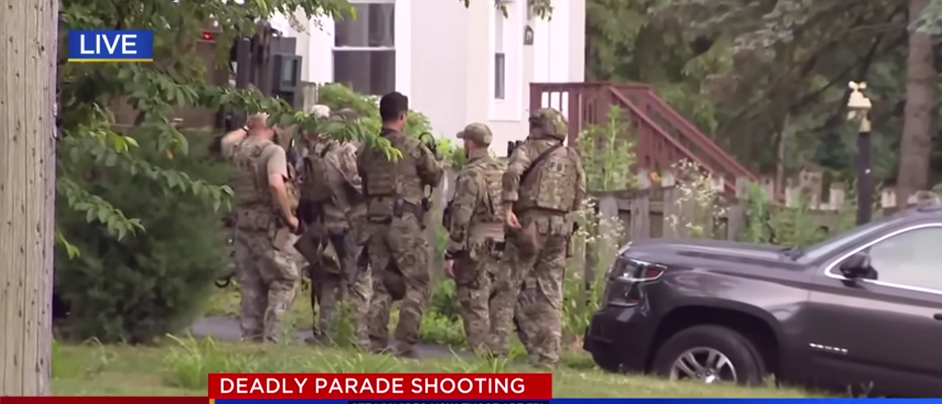 FBI raid the home of suspected Fourth of July shooter Crimos