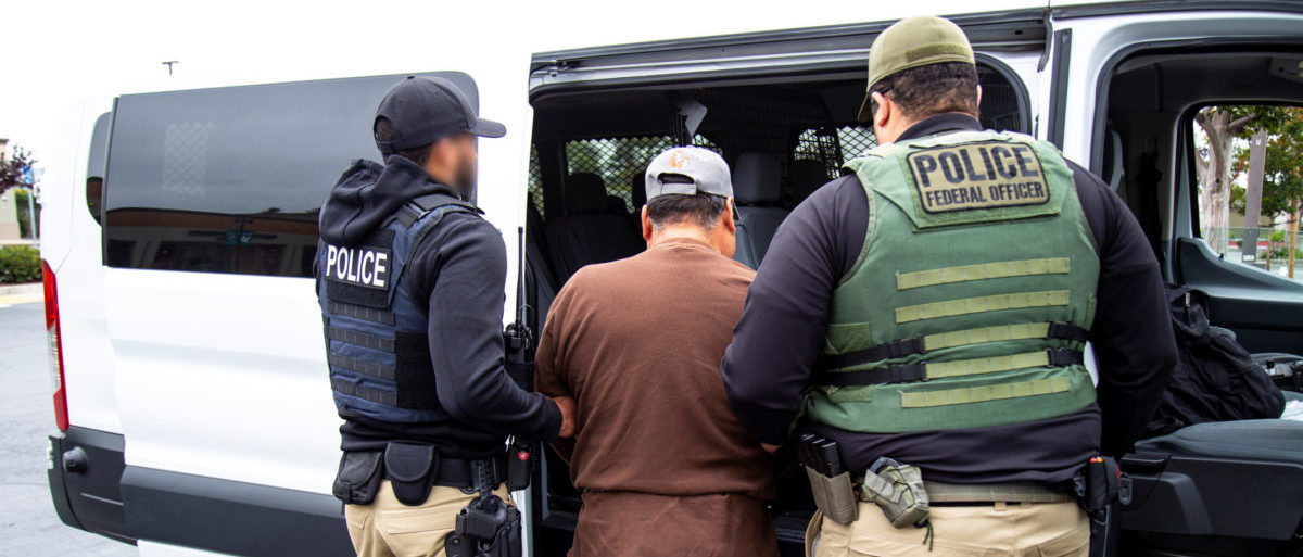 U.S. Immigration and Customs Enforcement/Handout via REUTERS ATTENTION EDITORS - THIS IMAGE WAS PROVIDED BY A THIRD PARTY. FACES OBSCURED AT SOURCE.
