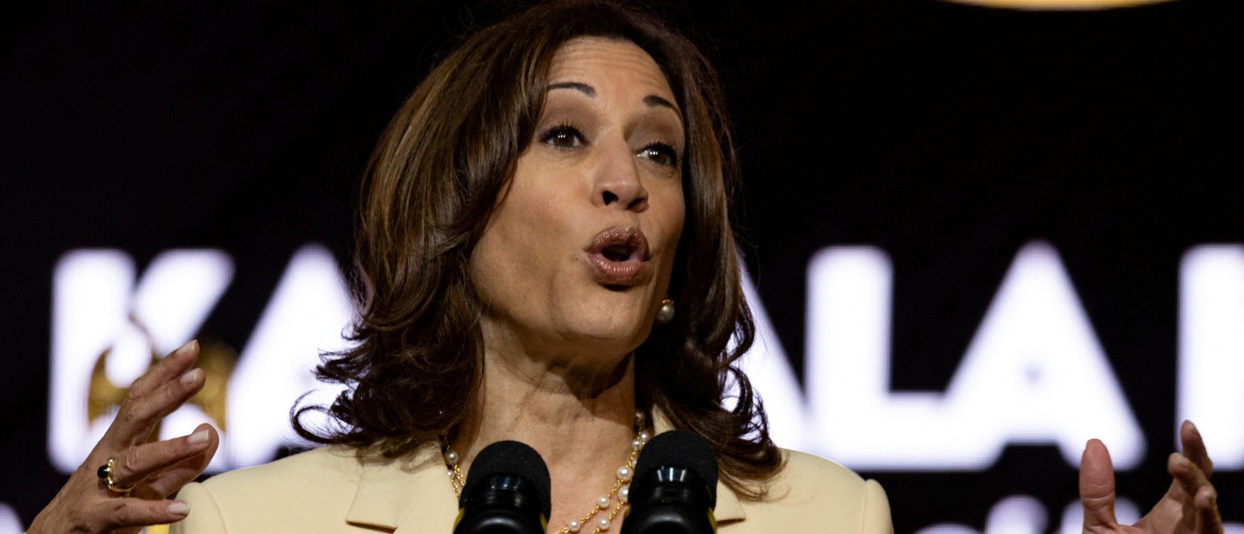 U.S. Vice President Kamala Harris speaks at the NAACP National Convention in Atlantic City, New Jersey, U.S. July 18, 2022. REUTERS/Hannah Beier