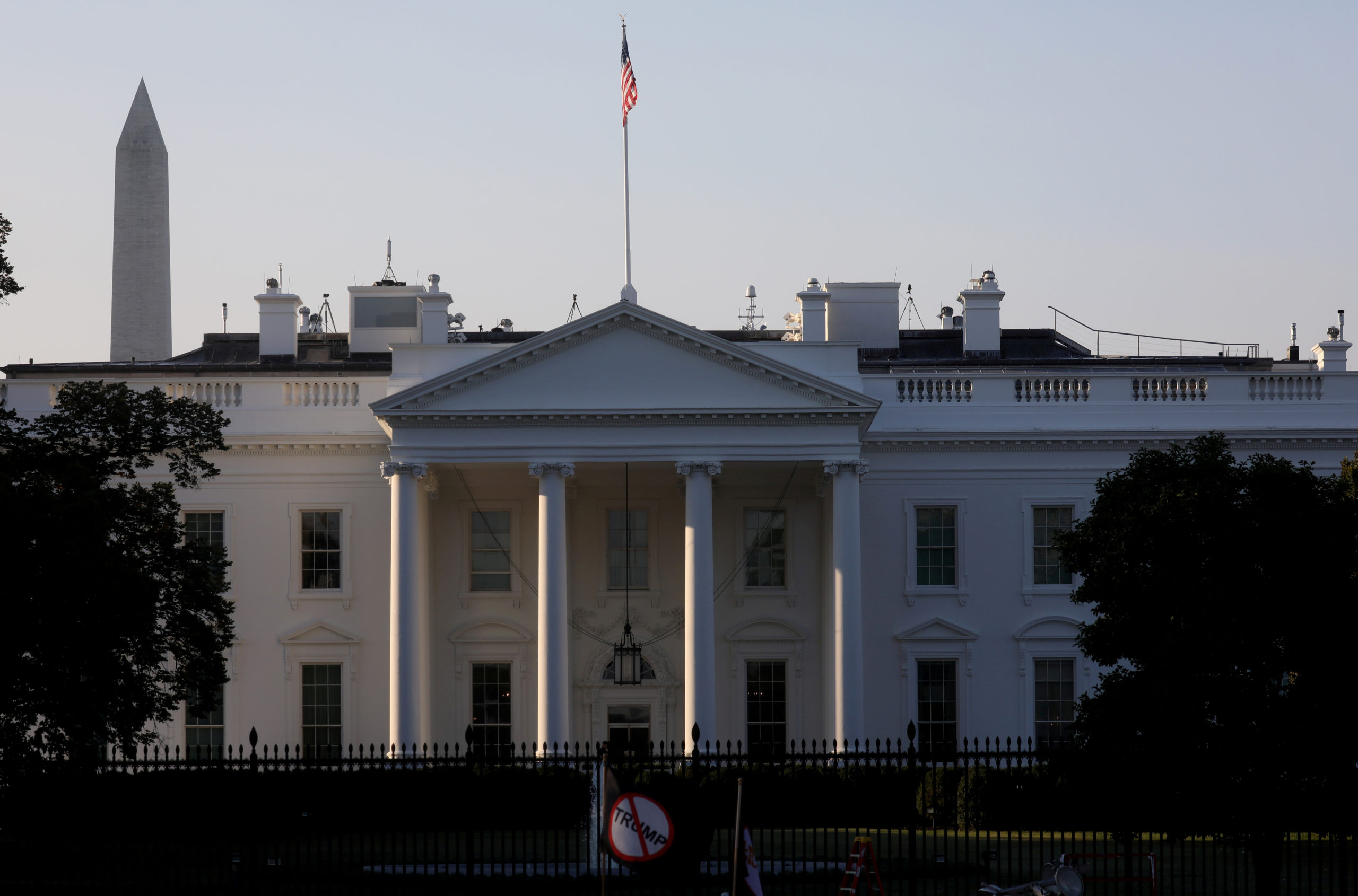 FILE PHOTO: A general view of the White House in Washington, U.S., October 7, 2020. REUTERS/Leah Millis