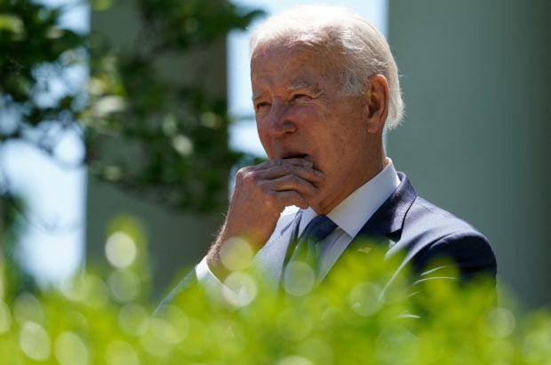 FILE PHOTO: U.S. President Joe Biden arrives to deliver remarks on expanding high-speed internet access, during a Rose Garden event at the White House in Washington, U.S., May 9, 2022. REUTERS/Kevin Lamarque