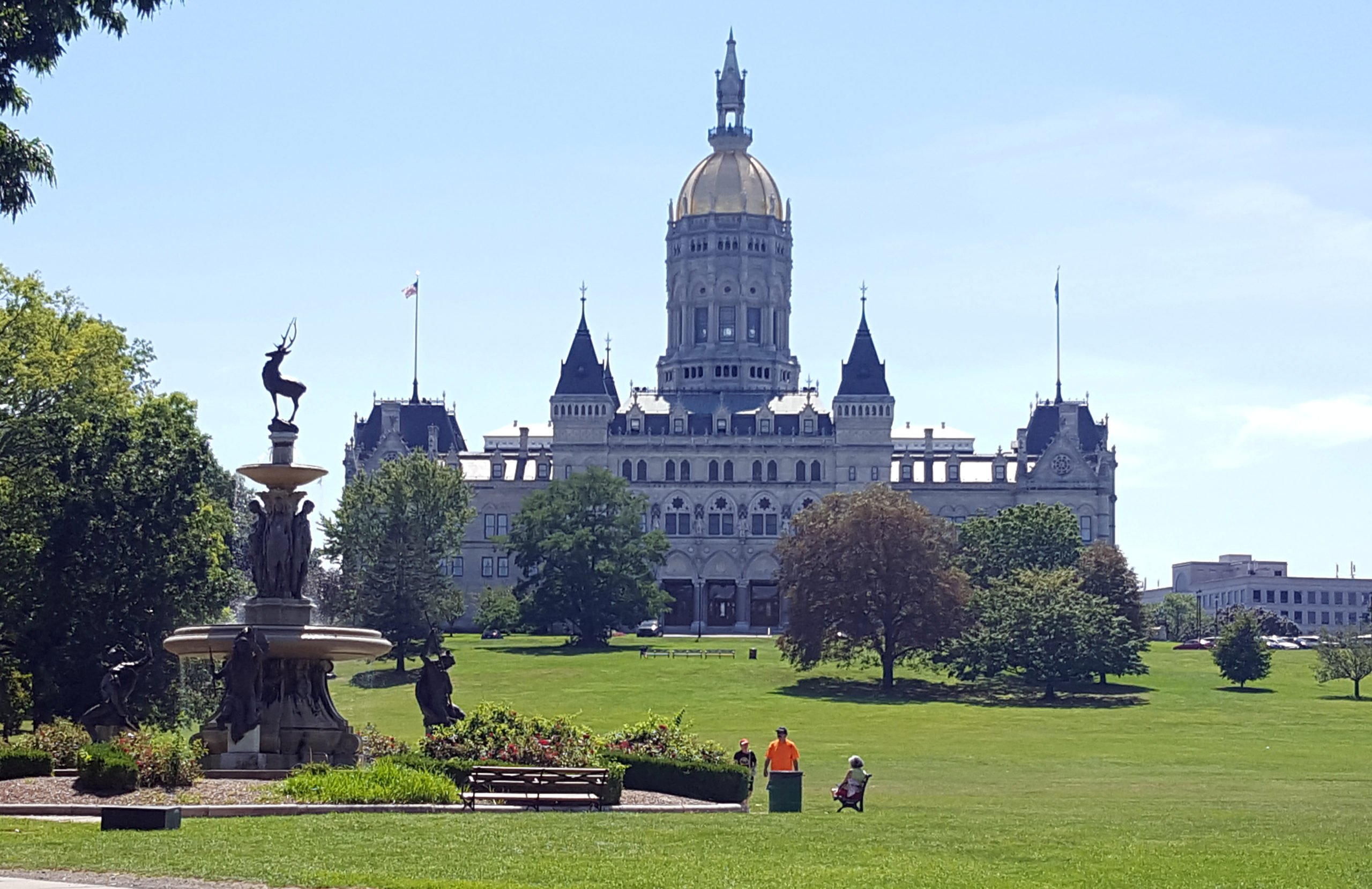 The Connecticut State Capitol pictured here in Bushnell Park, Hartford, Connecticut, U.S., August 17, 2017. Picture taken August 17, 2017. REUTERS/Hilary Russ