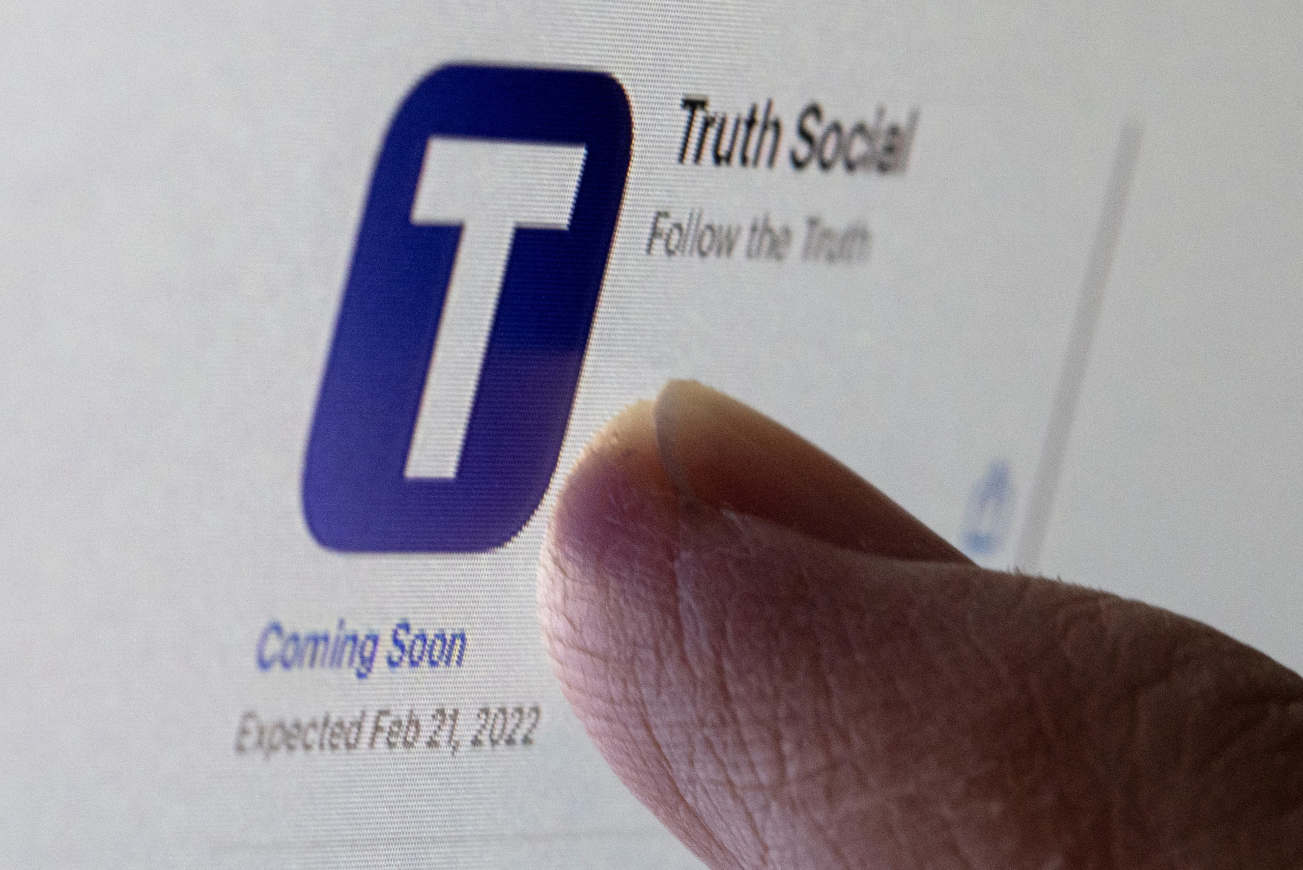 The Truth social network app icon is seen in the IOS app store in this picture illustration taken February 21, 2022. REUTERS/Dado Ruvic