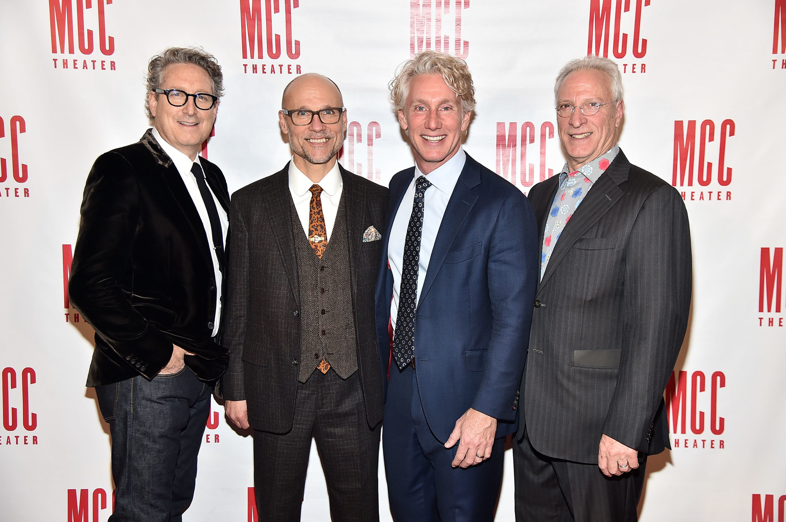 NEW YORK, NY - MARCH 26: Bernard Telsey, William Cantler, Blake West and Robert LuPone attend Miscast 2018 Honors Laurie 