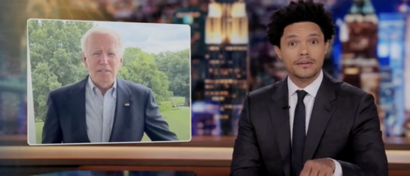 quot;The Daily Show" host Trevor Noah mocked President Joe Biden l...