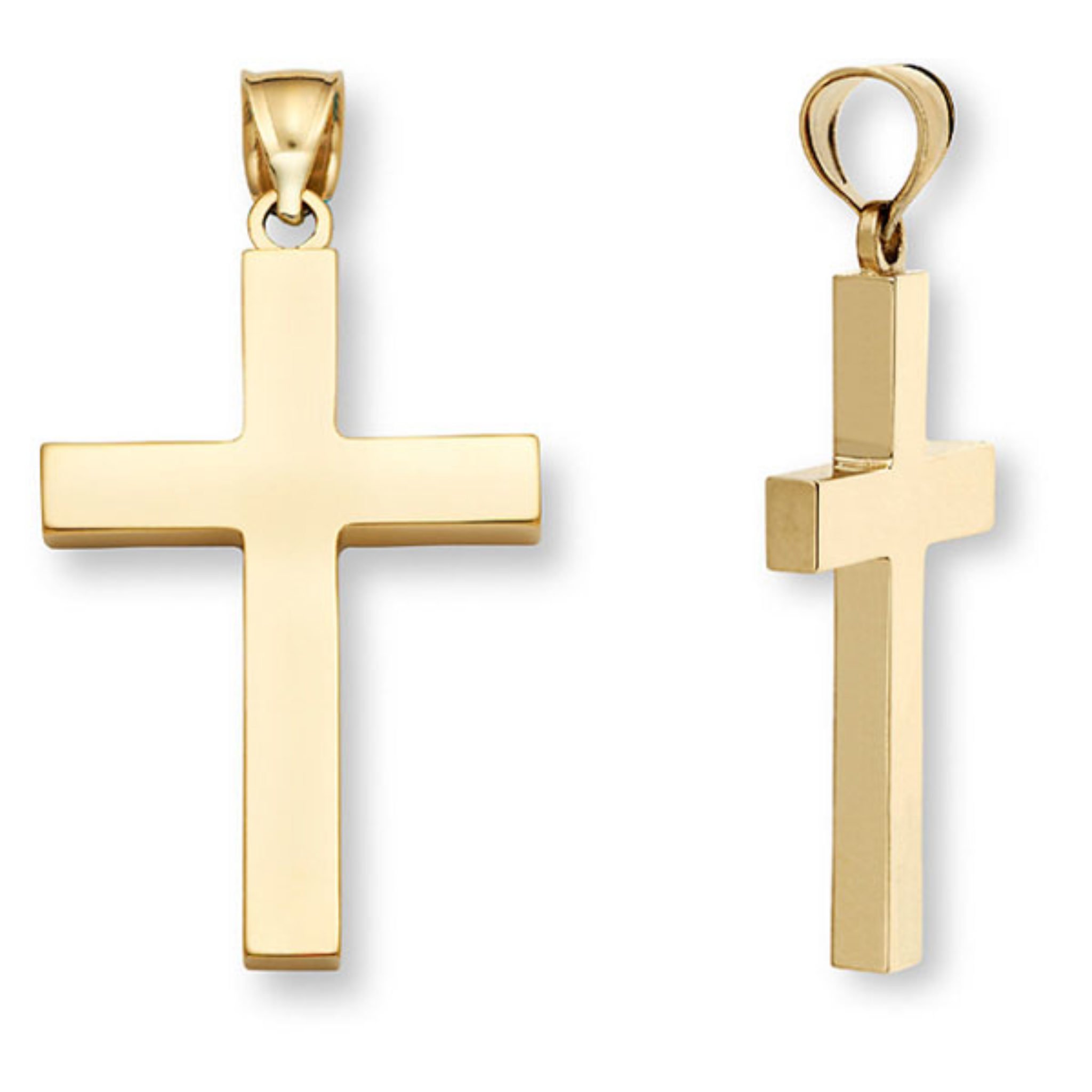 Крест золотой мужской католический